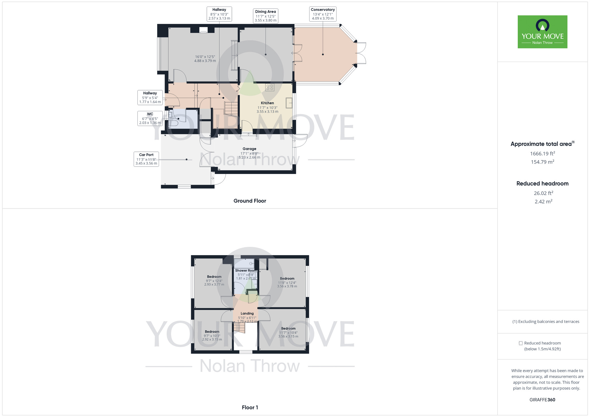 Floorplan of 4 bedroom Detached House to rent, Harlestone Road, Duston, Northampton, NN5