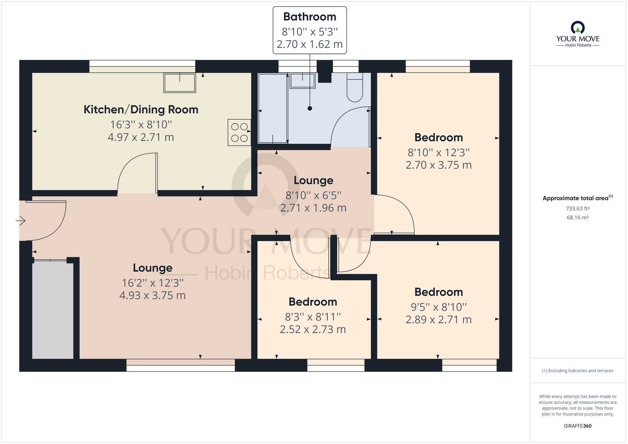 Floorplan of 3 bedroom  Flat to rent, Mordaunt Lane, Rye Hill, Northampton, NN5