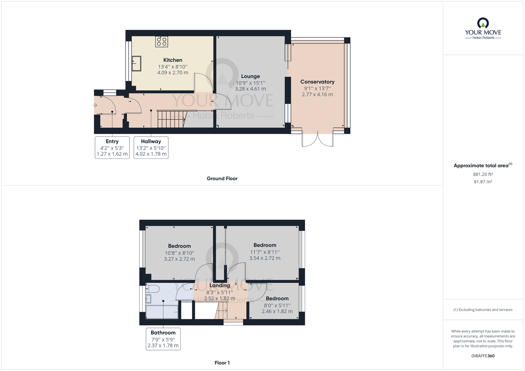 Floorplan of 3 bedroom Semi Detached House to rent, Beech Close, Bugbrooke, Northampton, NN7