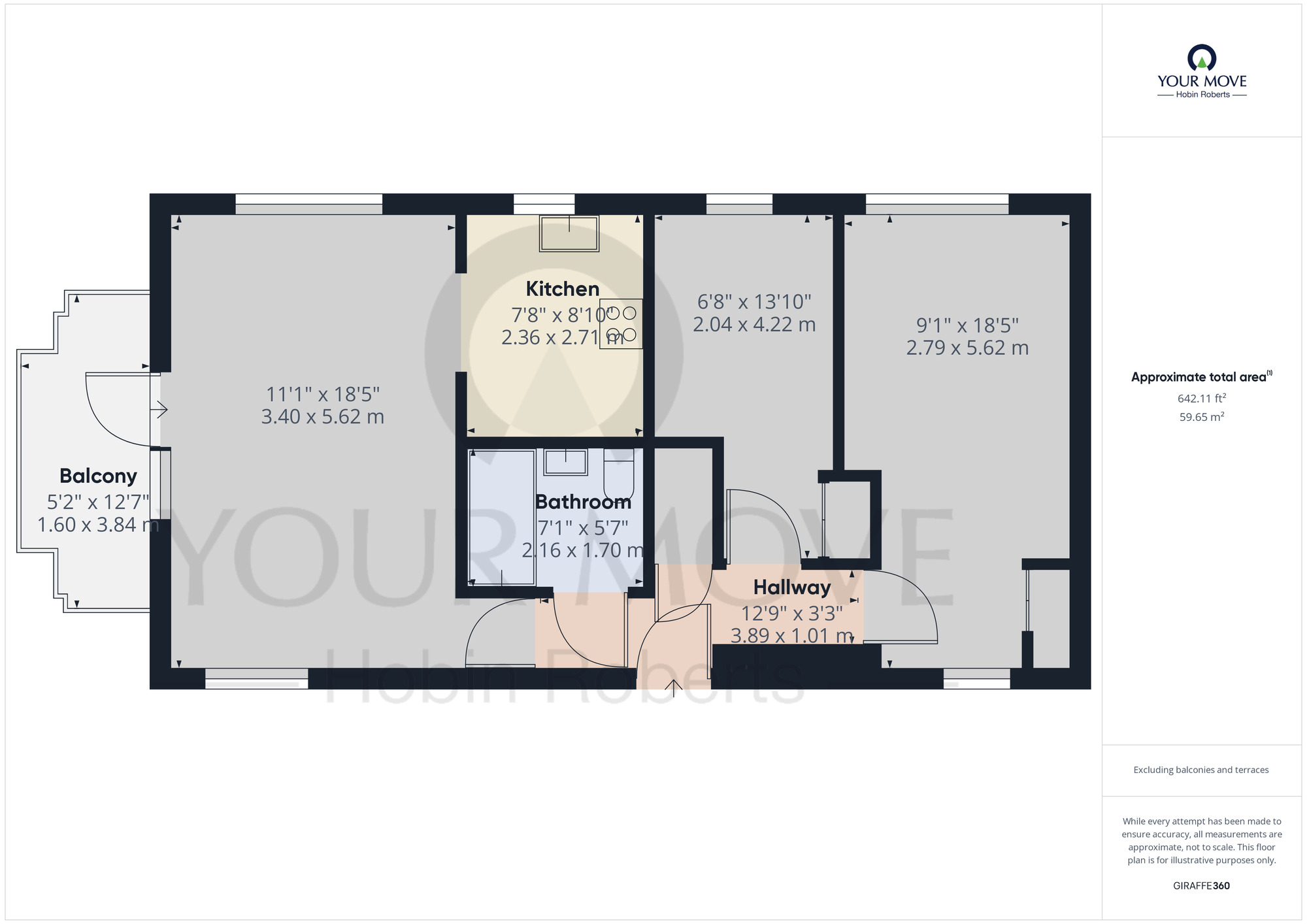 Floorplan of 2 bedroom  Flat to rent, The Approach, Northampton, NN5