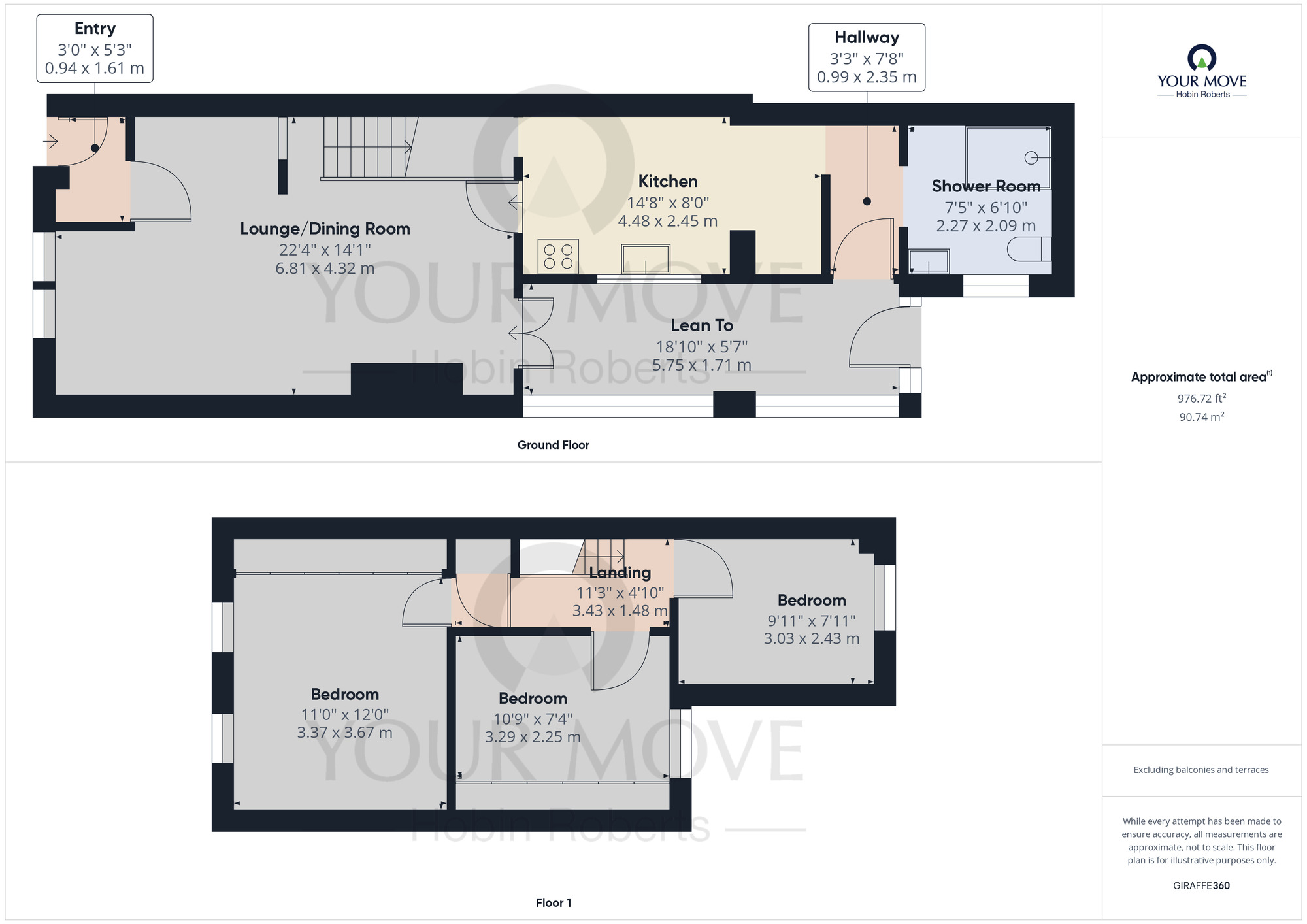 Floorplan of 3 bedroom Mid Terrace House to rent, Fife Street, St James, Northampton, NN5