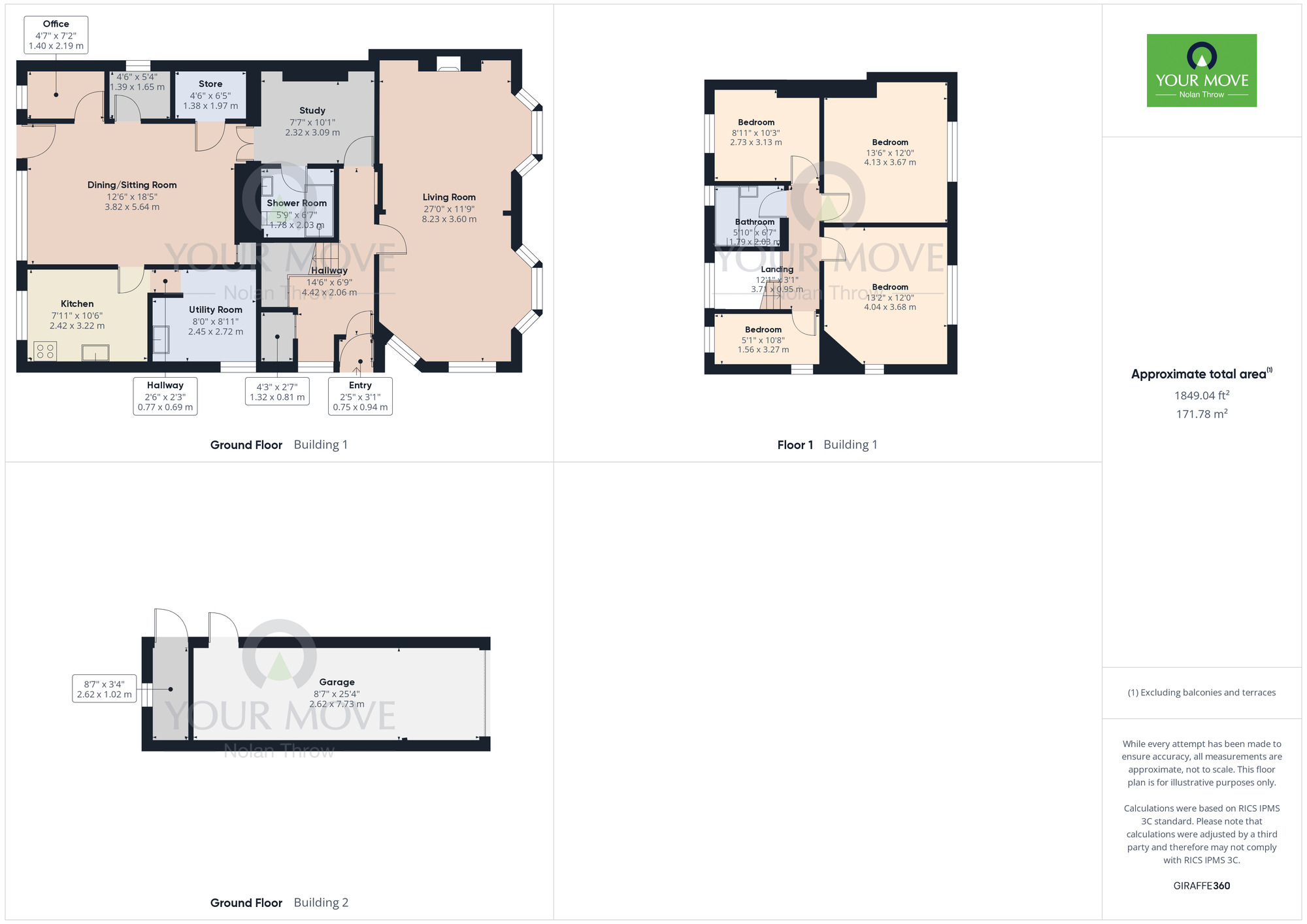 Floorplan of 4 bedroom Detached House for sale, Weedon Road, Duston, Northampton, NN5