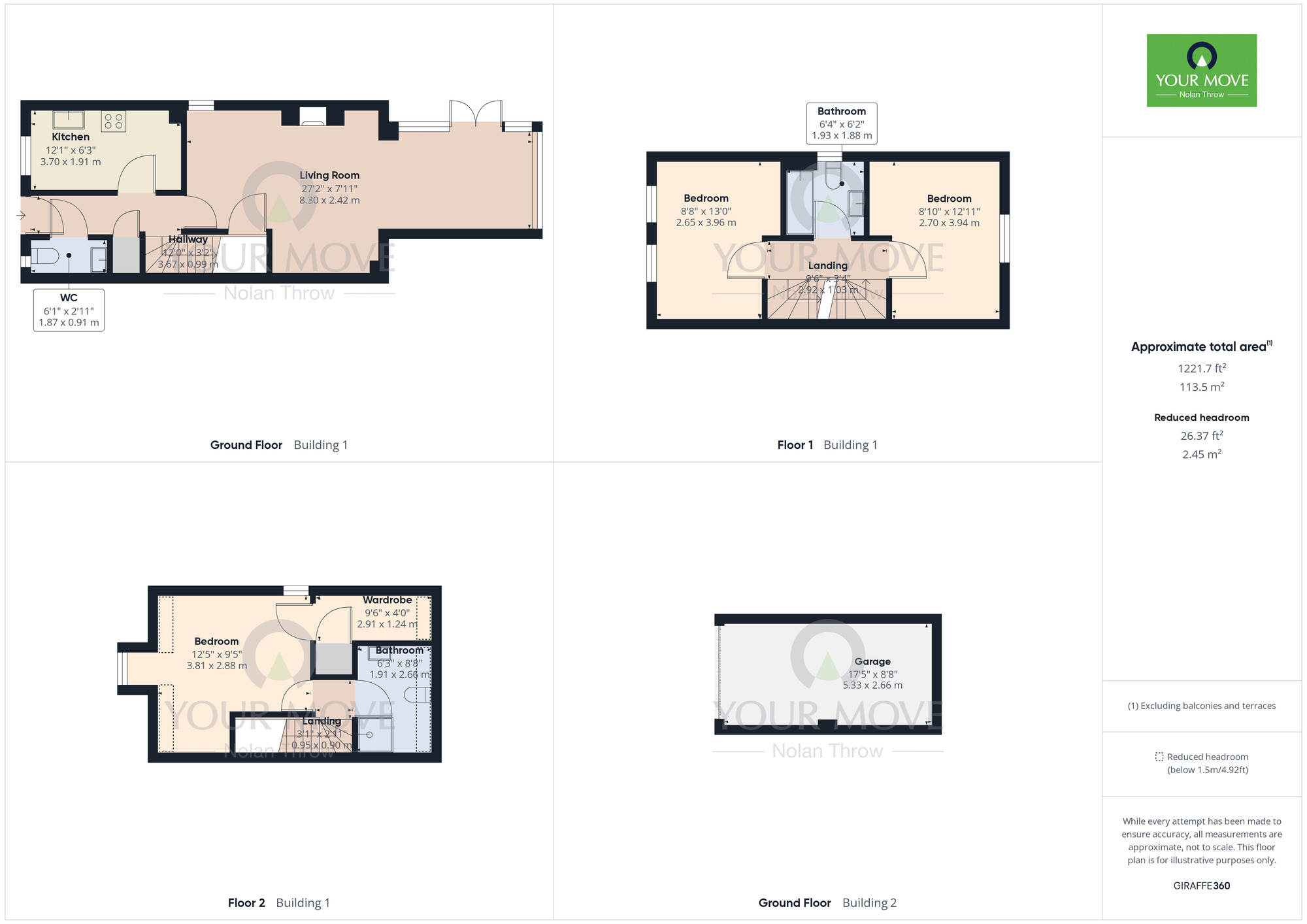 Floorplan of 3 bedroom End Terrace House for sale, Brockton Street, Kingsthorpe, Northamptonshire, NN2