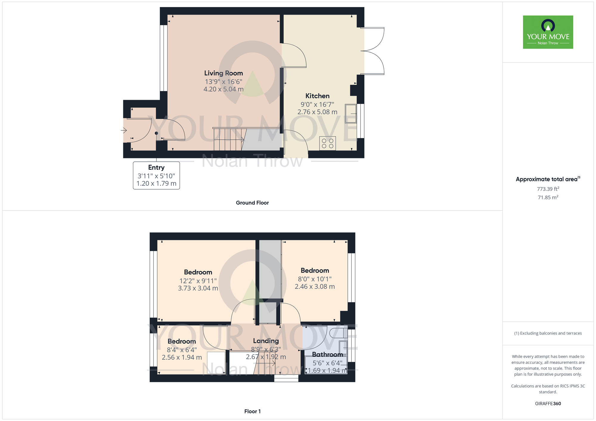 Floorplan of 3 bedroom Semi Detached House for sale, Waggoners Way, Bugbrooke, Northamptonshire, NN7