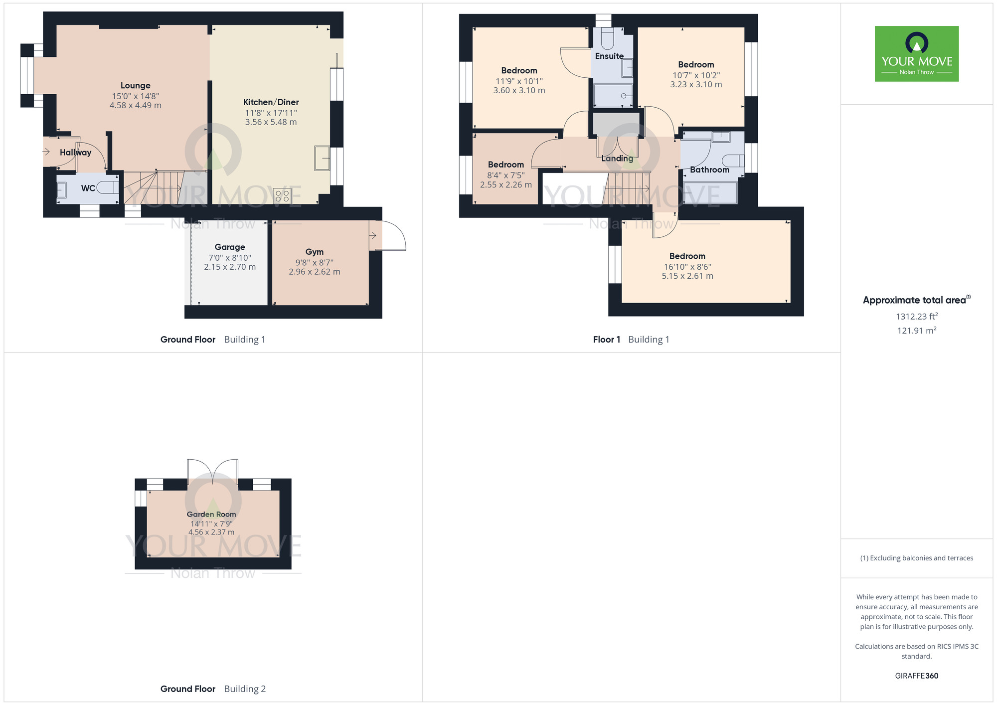 Floorplan of 4 bedroom Link Detached House for sale, Brantwood Close, Westcroft, Milton Keynes, MK4