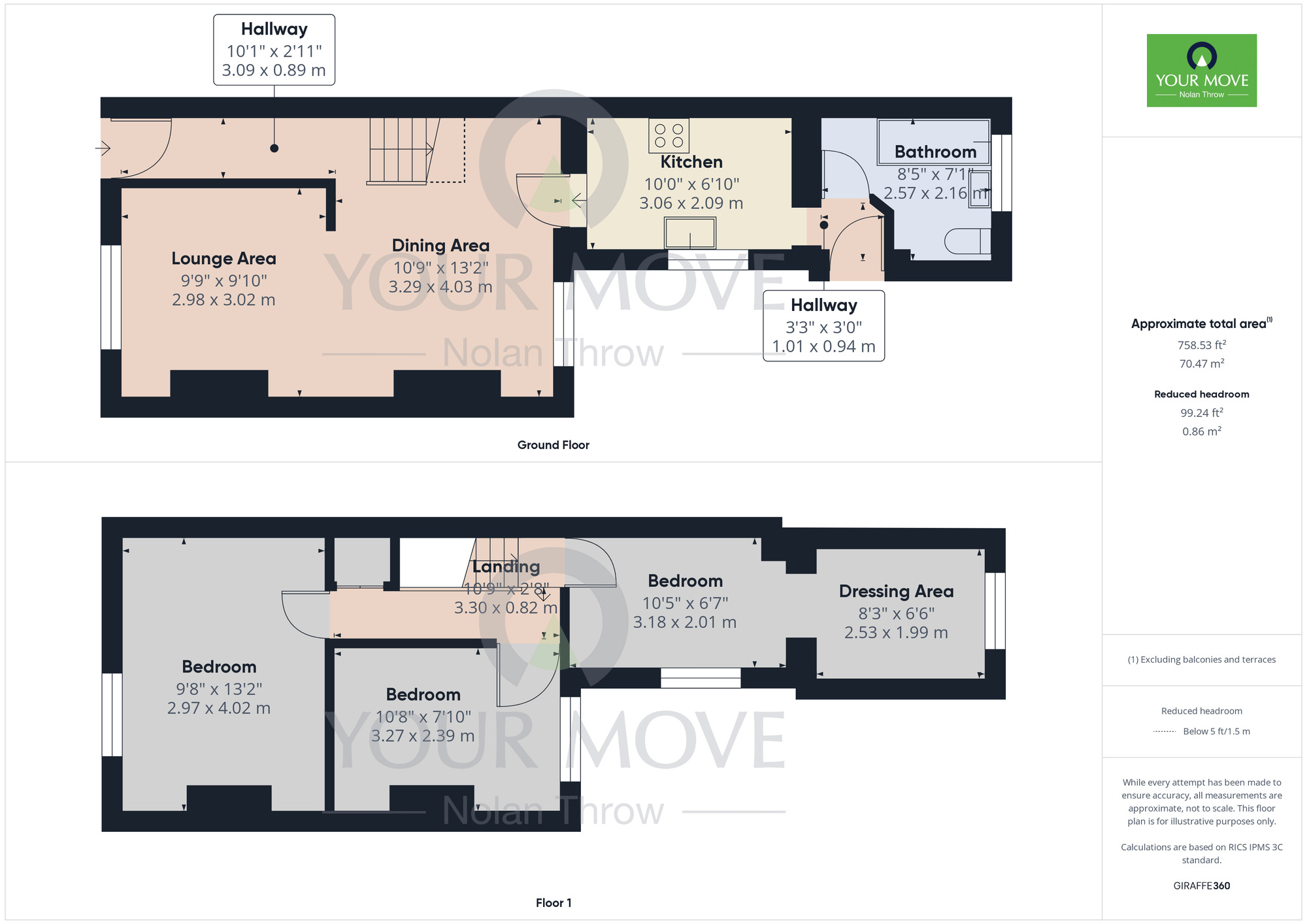 Floorplan of 3 bedroom Mid Terrace House to rent, Spencer Street, St James, Northamptonshire, NN5