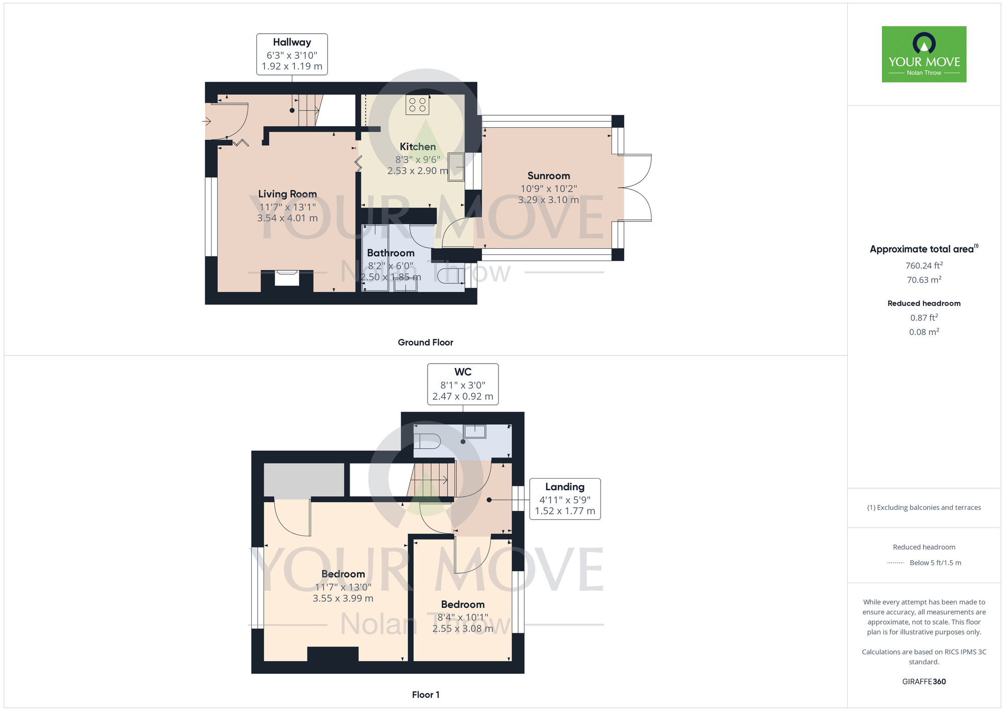 Floorplan of 2 bedroom Mid Terrace House for sale, Danefield Road, Abington, Northampton, NN3