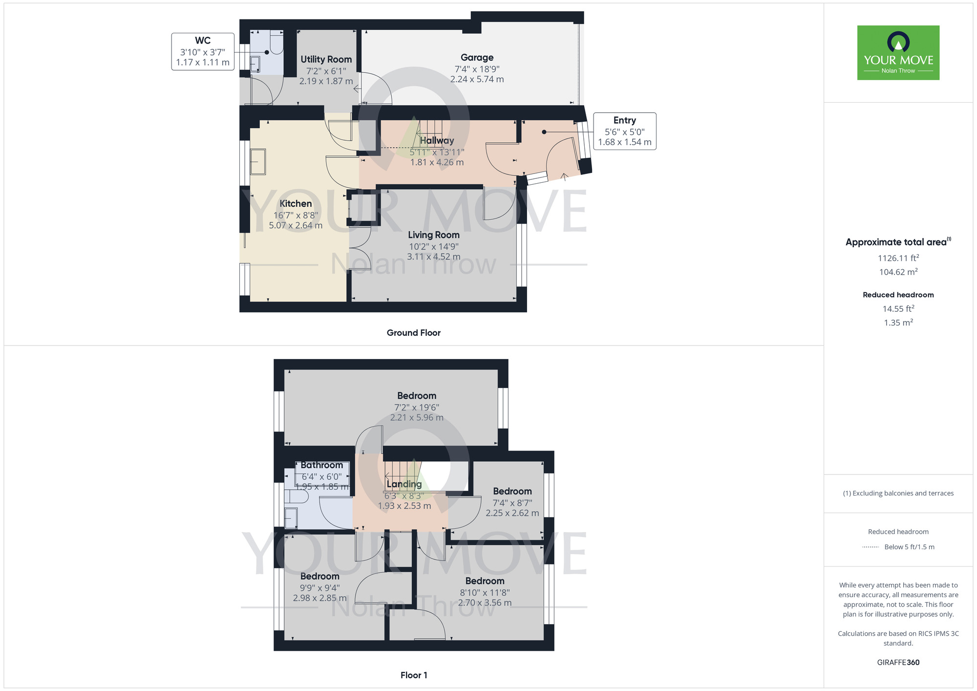 Floorplan of 4 bedroom Detached House for sale, West Brook, Blisworth, Northamptonshire, NN7