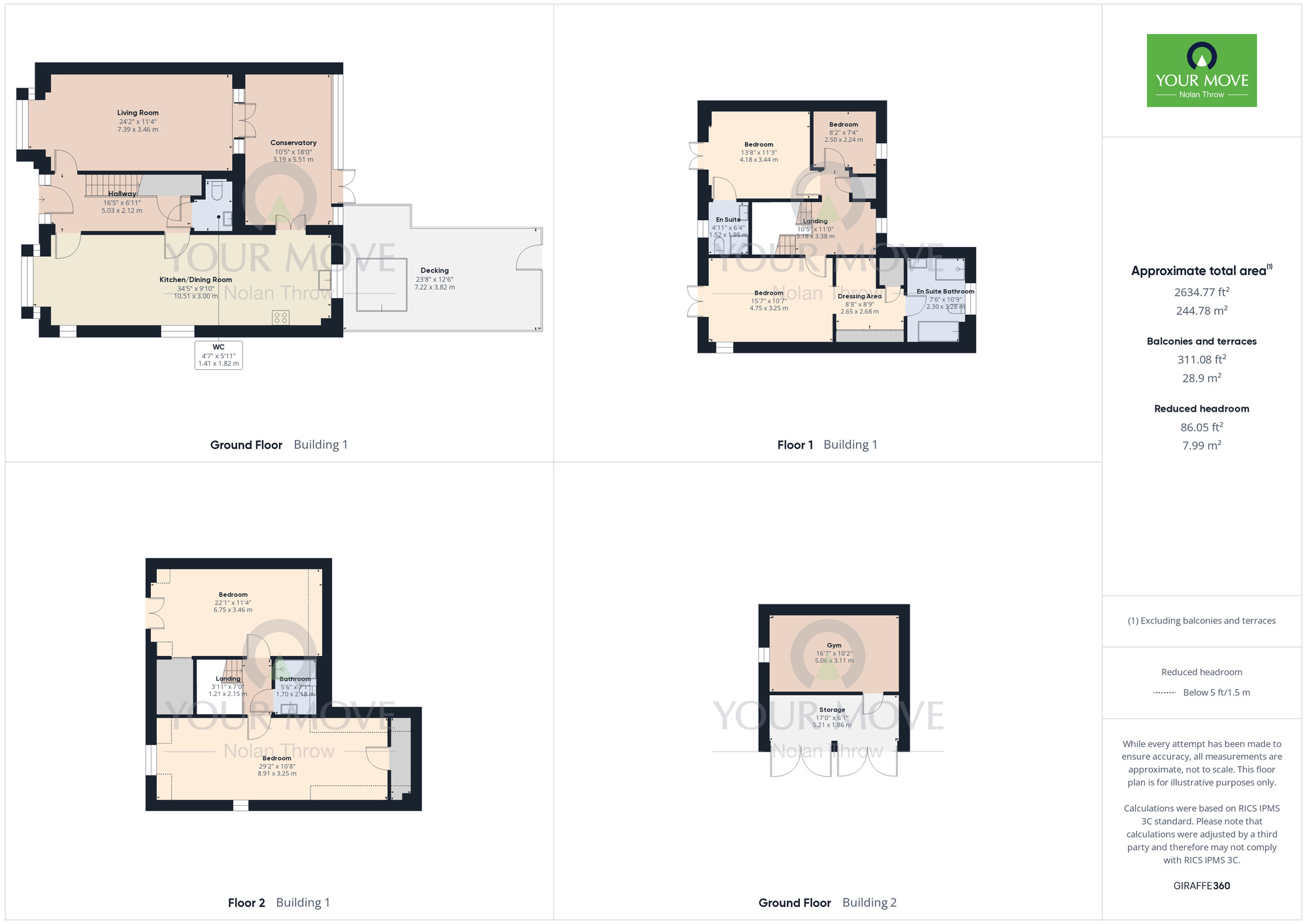 Floorplan of 5 bedroom Semi Detached House for sale, Samwell Lane, Upton, Northamptonshire, NN5