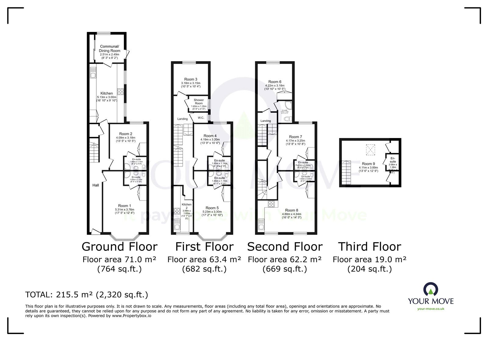 Floorplan of 1 bedroom  Room to rent, Ceylon Place, Eastbourne, East Sussex, BN22