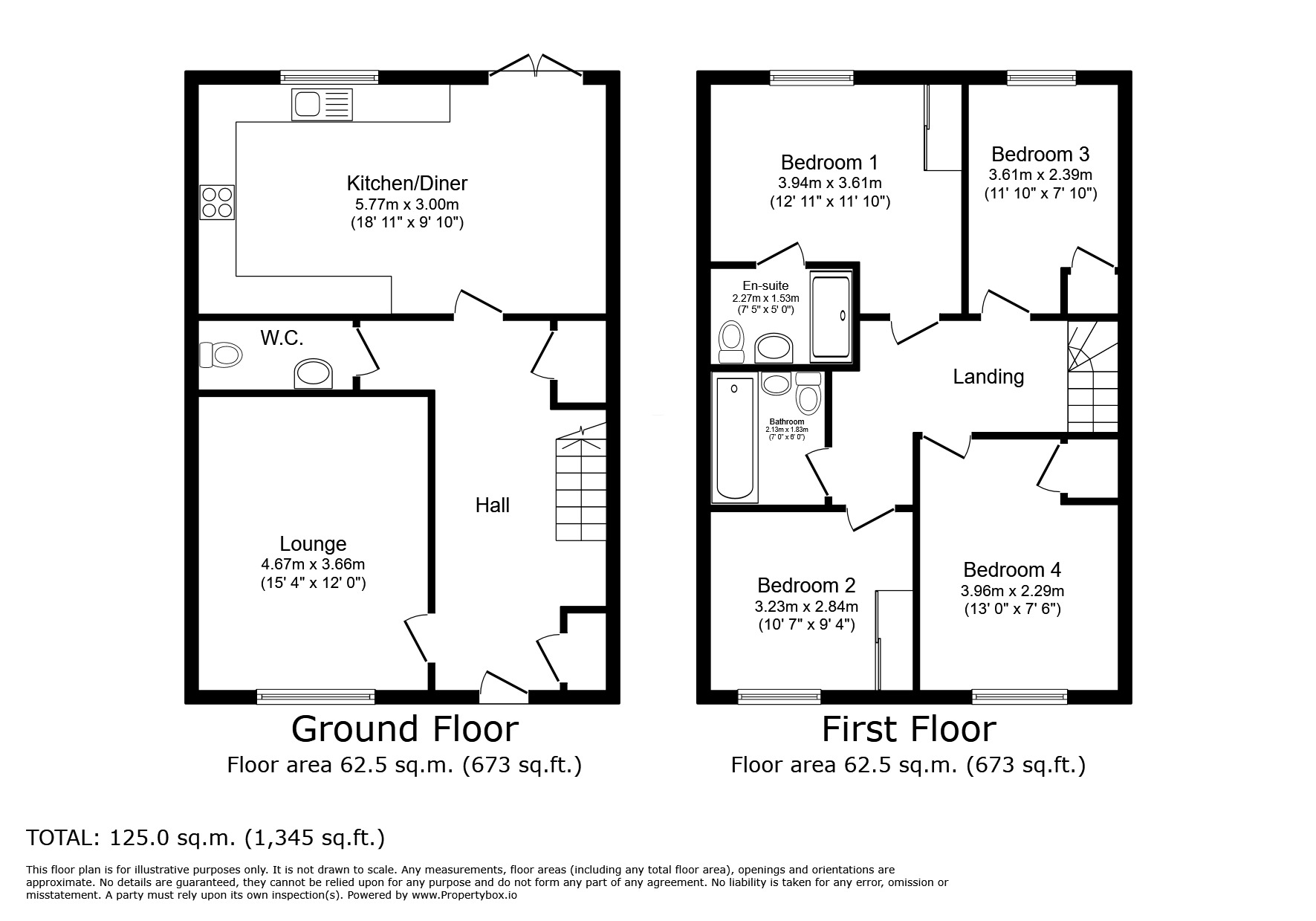 Floorplan of 4 bedroom Detached House for sale, Engineers Way, Exmouth, Devon, EX8