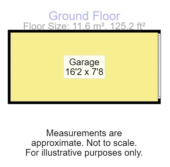 Floorplan of End Terrace Garage for sale, Waverley Road, Exmouth, Devon, EX8