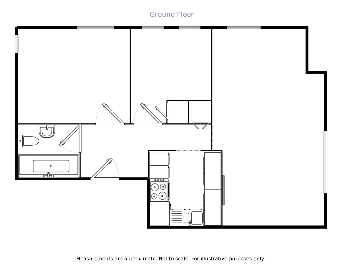 Floorplan of 2 bedroom  Flat to rent, Water Lane, Exeter, Devon, EX2