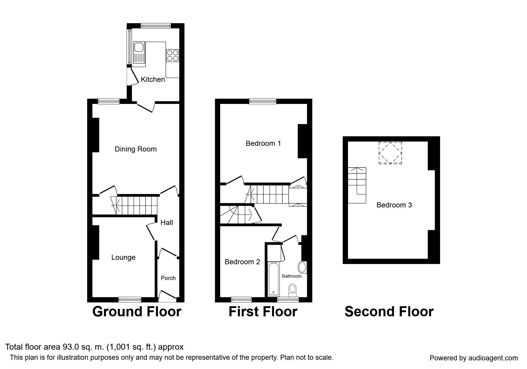 Floorplan of 3 bedroom End Terrace House to rent, Percy Street, Goole, East  Yorkshire, DN14