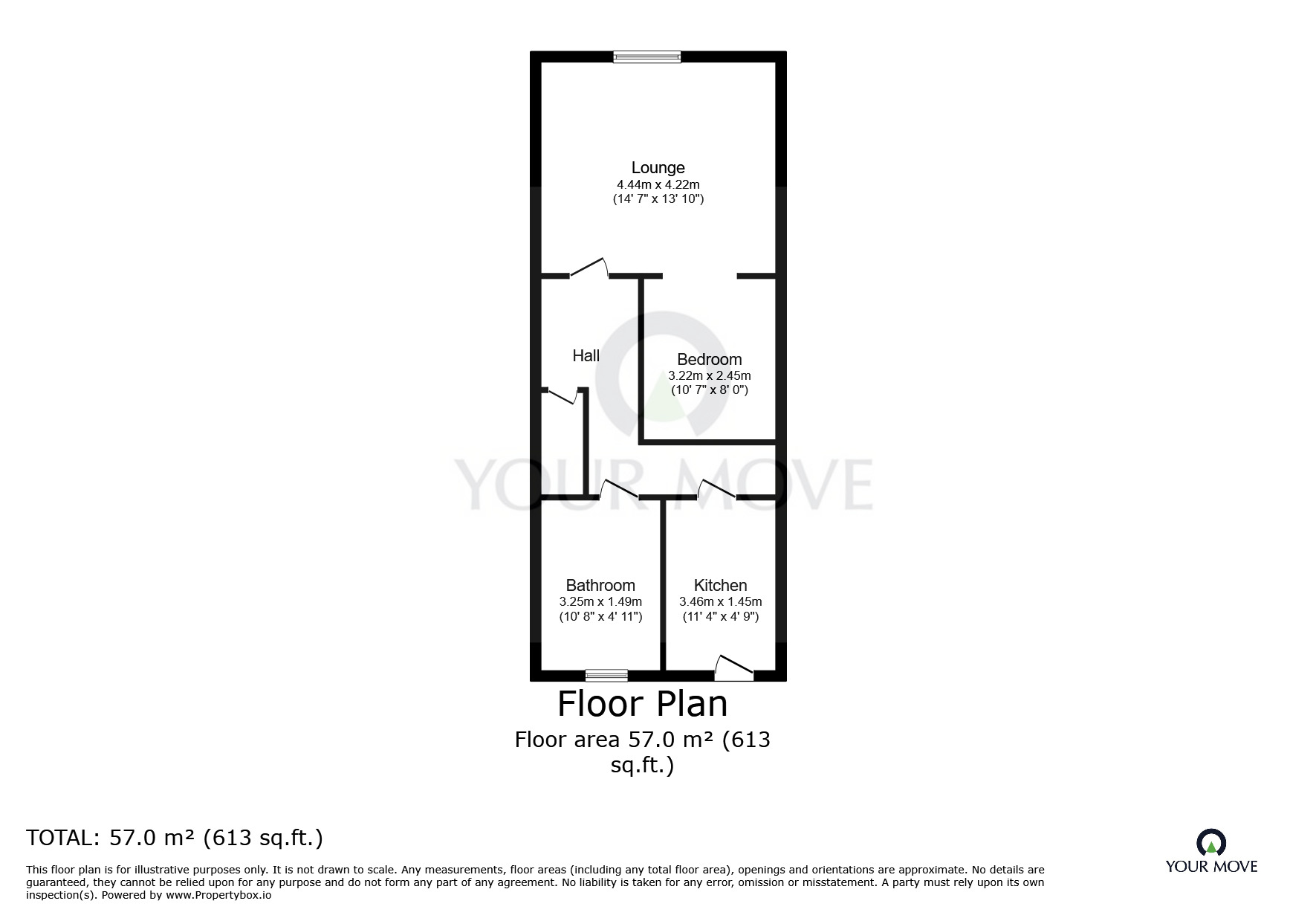 Floorplan of 2 bedroom  Flat for sale, Pasture Road, Goole, East Yorkshire, DN14