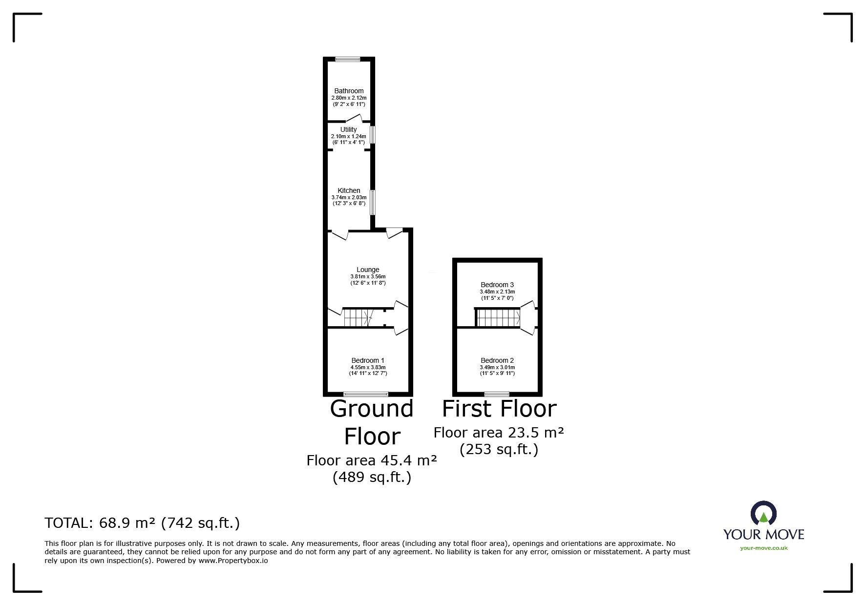 Floorplan of 3 bedroom  Flat to rent, Pasture Road, Goole, East Yorkshire, DN14