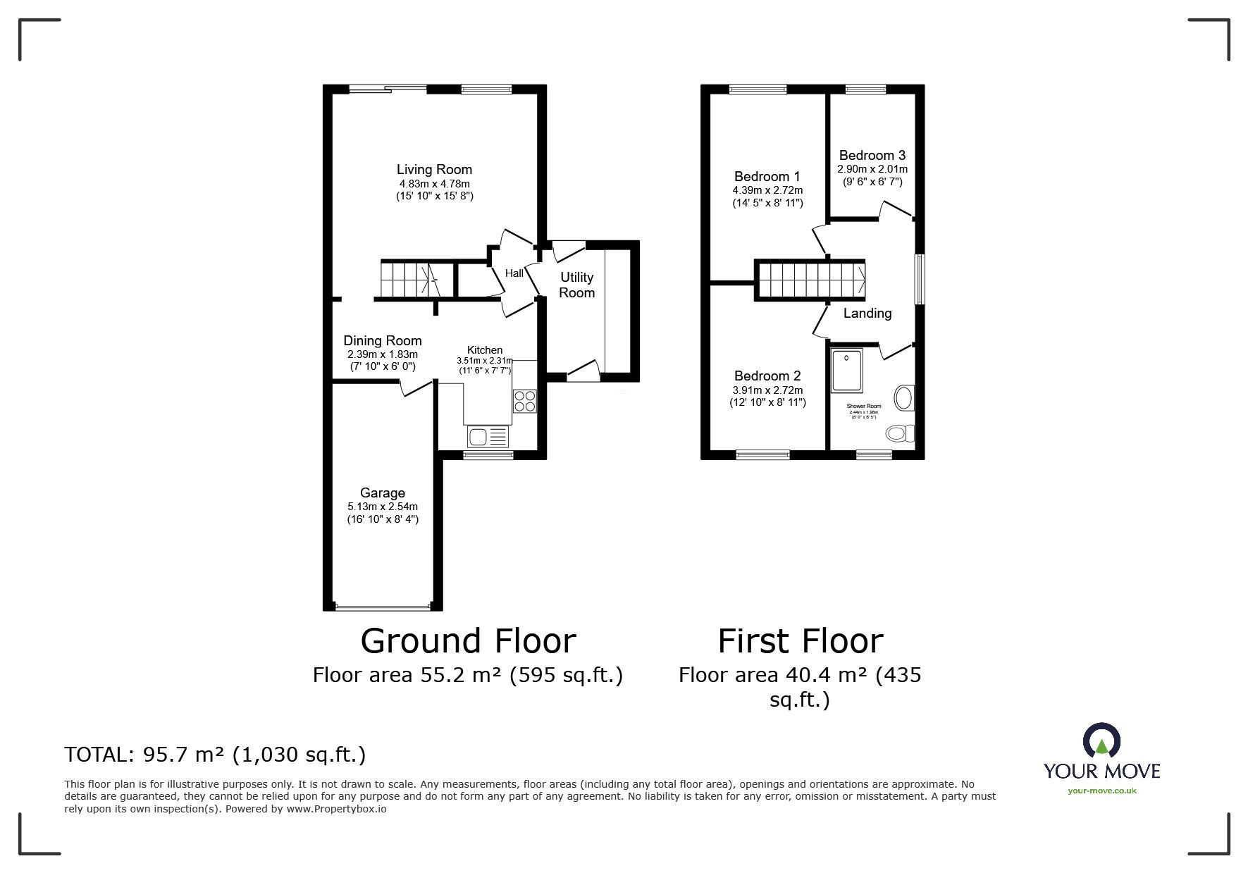 Floorplan of 3 bedroom Semi Detached House for sale, Jacksonville, Goole, East Yorkshire, DN14