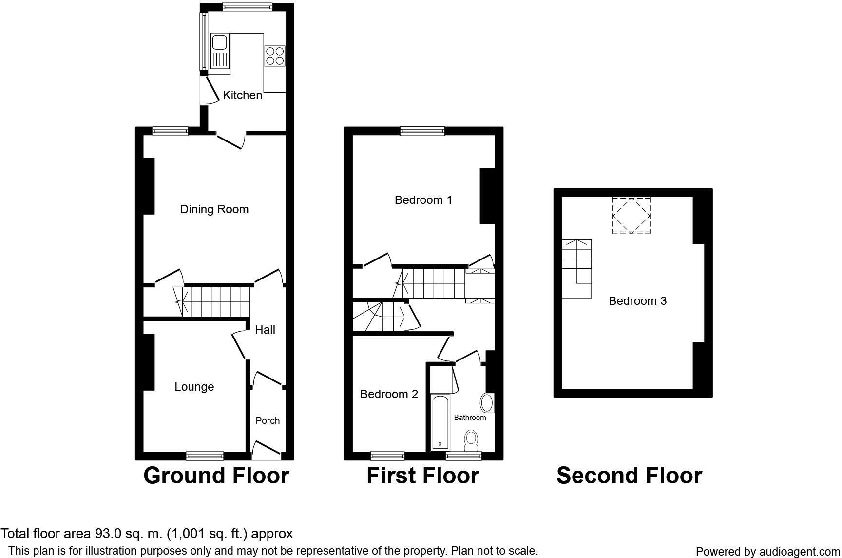 Floorplan of 3 bedroom End Terrace House to rent, Percy Street, Goole, DN14