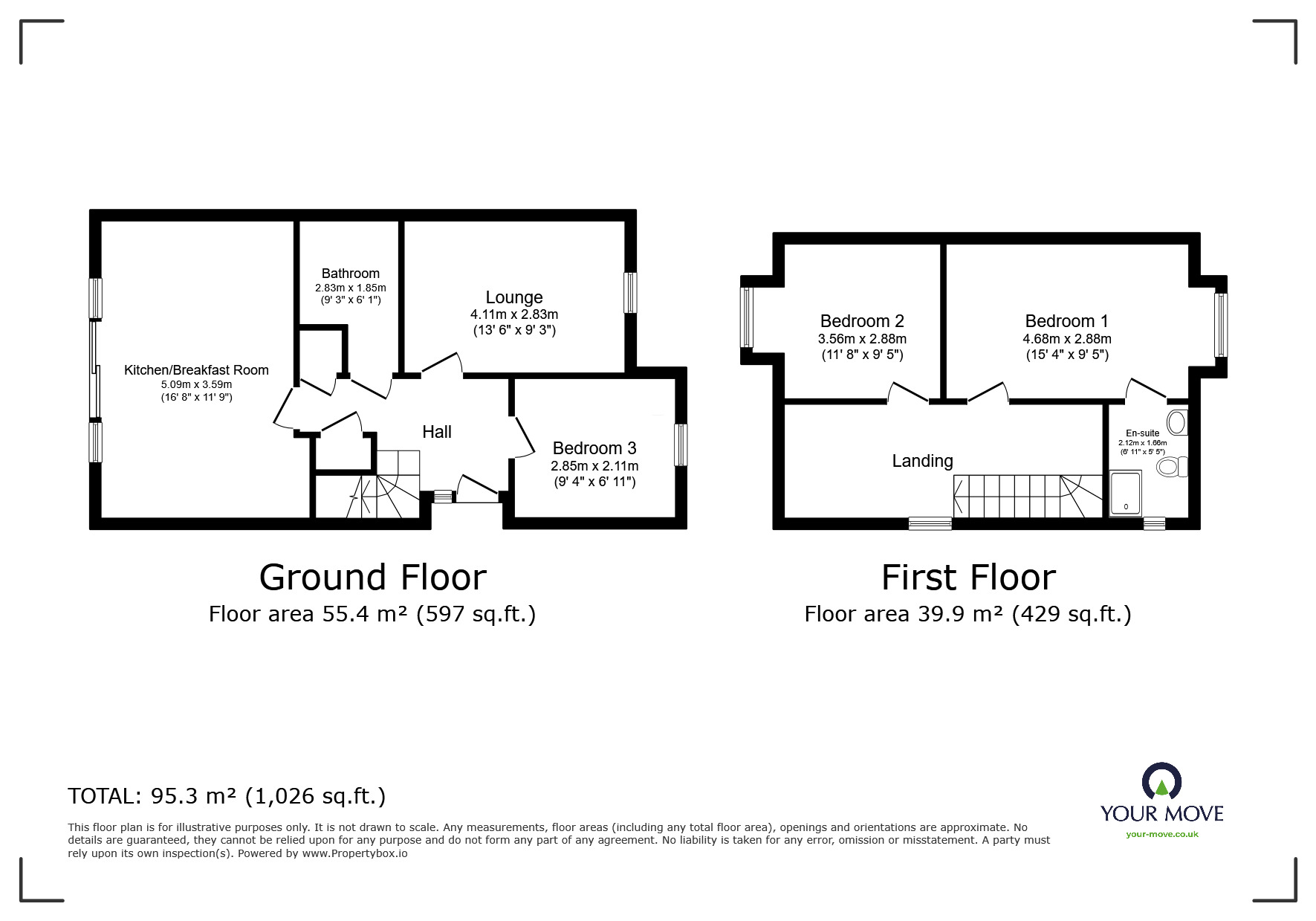 Floorplan of 3 bedroom Semi Detached Bungalow for sale, Earl Street, Goole, DN14