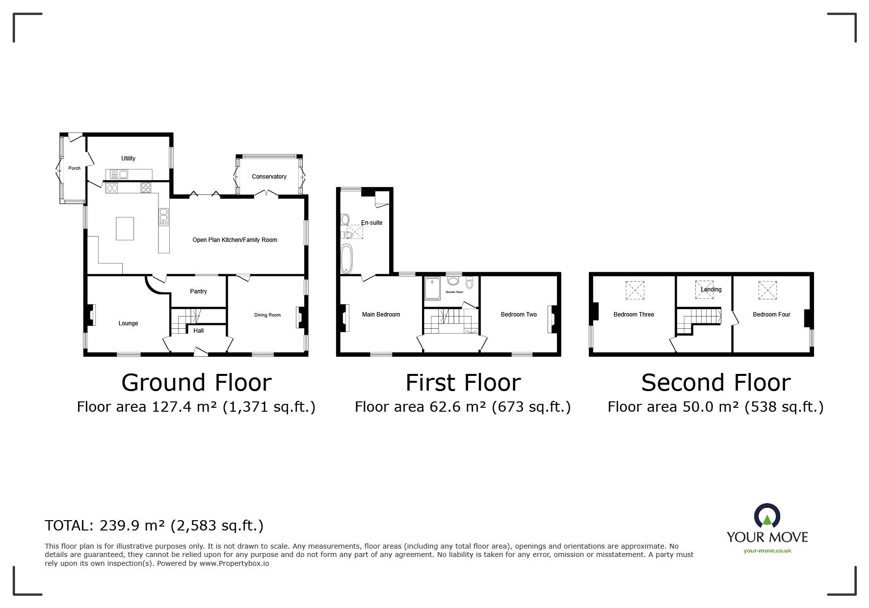 Floorplan of 4 bedroom Detached House for sale, Ousefleet, Goole, DN14