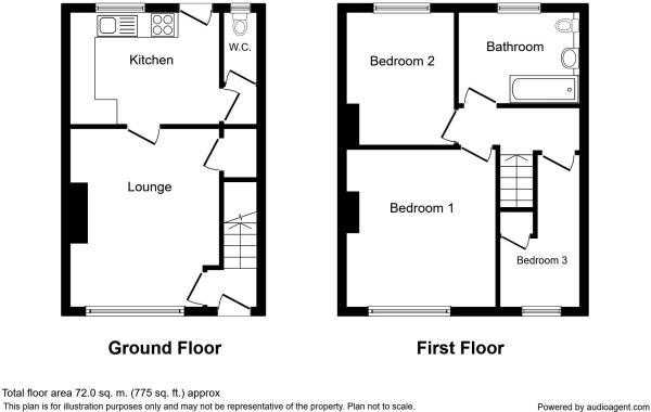 Floorplan of 3 bedroom Mid Terrace House for sale, Broadway, Goole, DN14