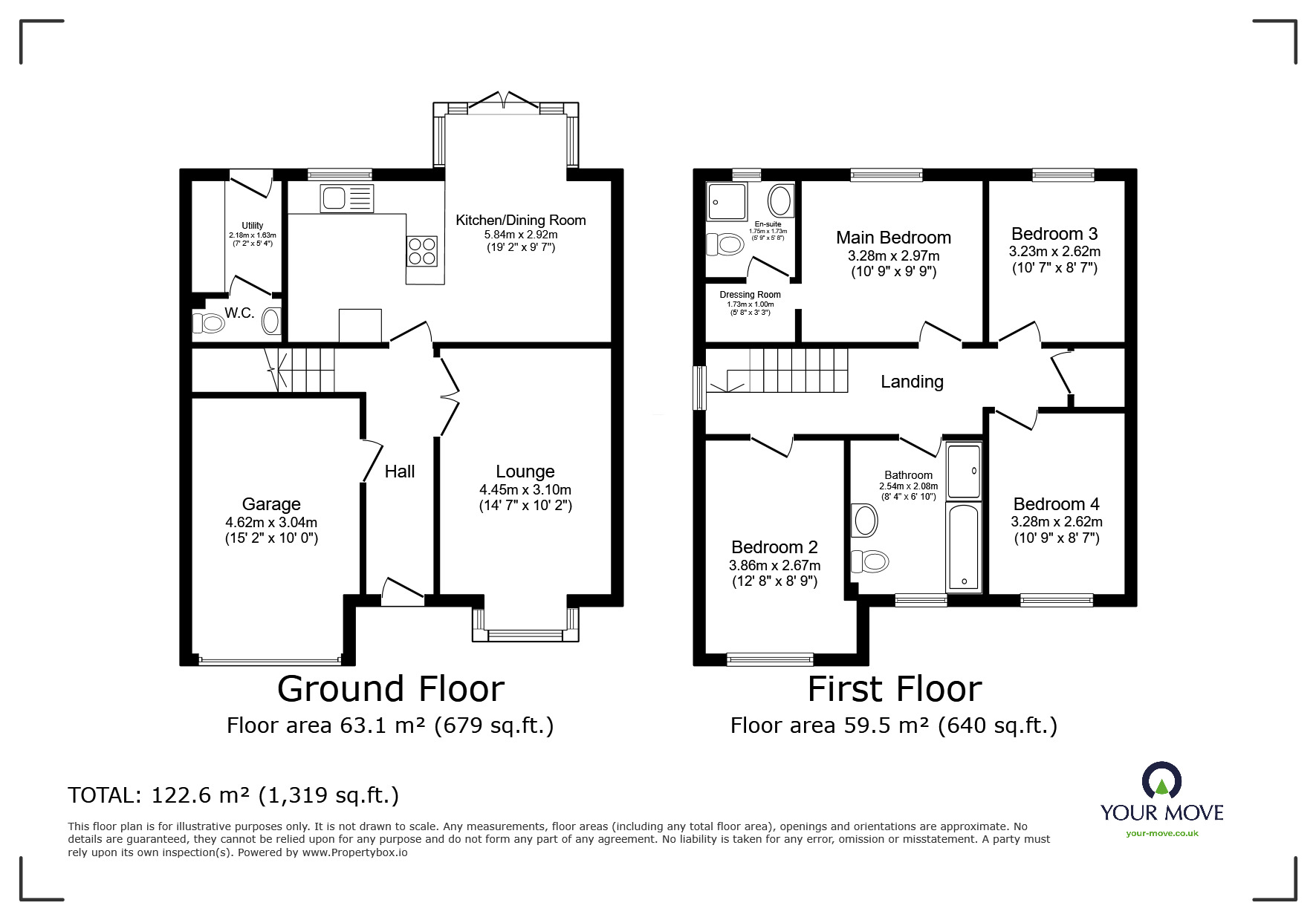 Floorplan of 4 bedroom Detached House for sale, Waddington Drive, Snaith, Goole, DN14