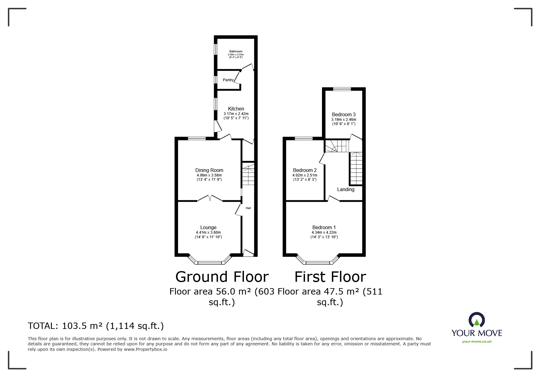 Floorplan of 3 bedroom Mid Terrace House for sale, Edinburgh Street, Goole, DN14