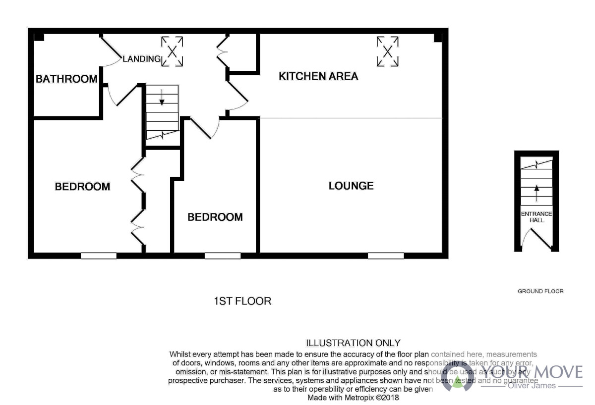 Floorplan of 2 bedroom  Flat to rent, Horsley Drive, Gorleston, Norfolk, NR31