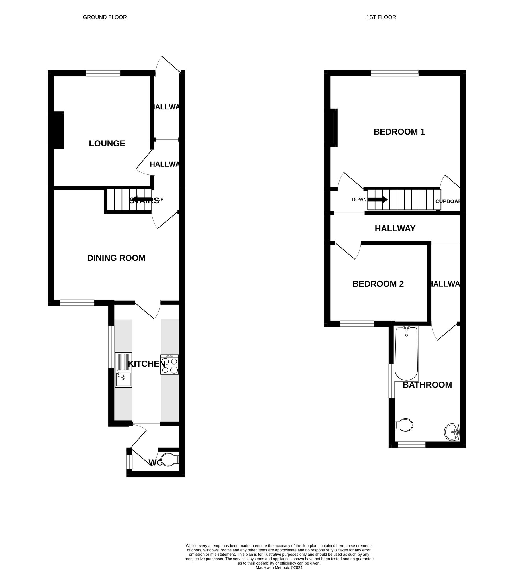 Floorplan of 2 bedroom Mid Terrace House to rent, Selby Street, Lowestoft, East Suffolk, NR32