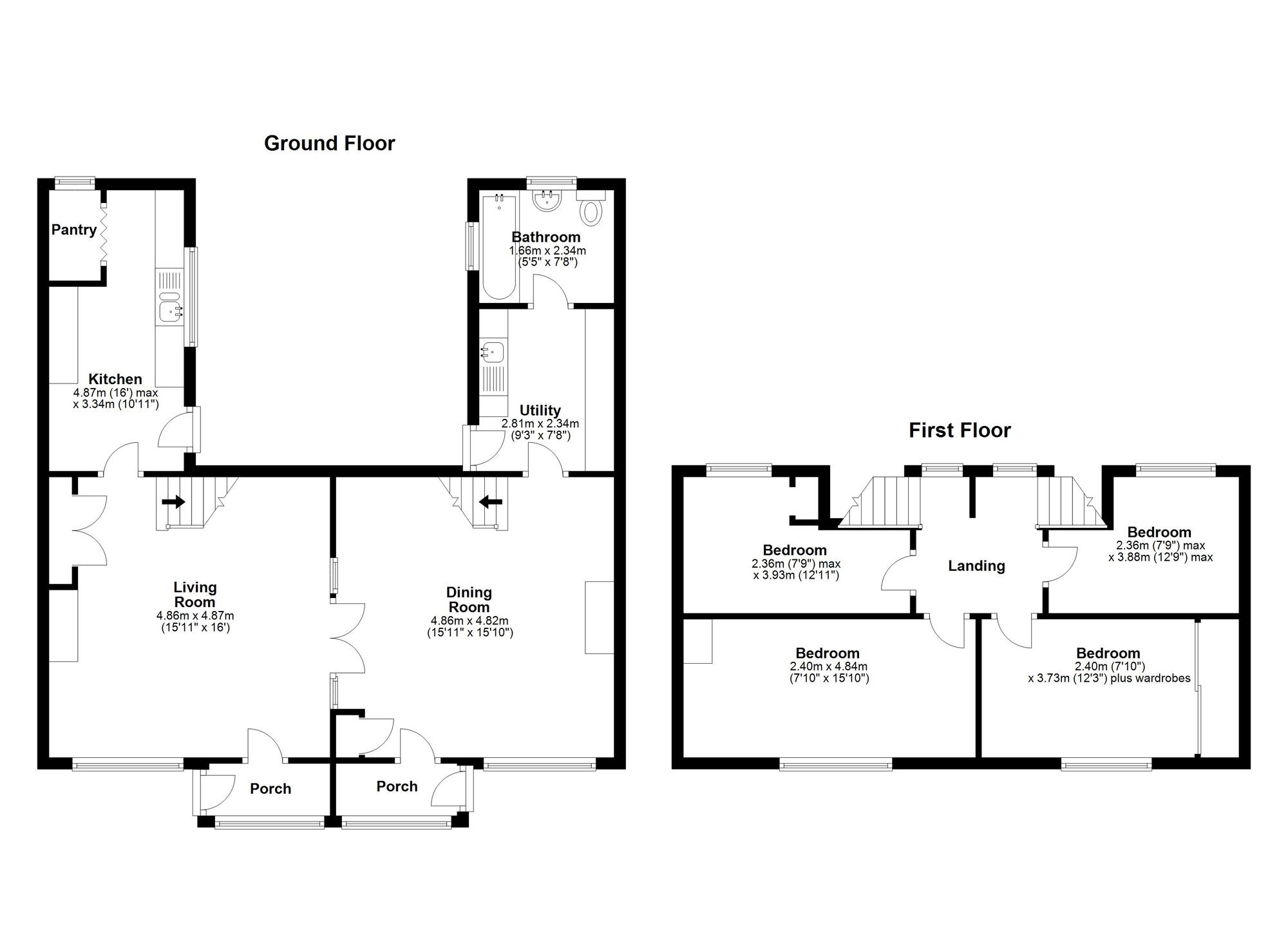 Floorplan of 4 bedroom Mid Terrace House for sale, Fairy Street, Hetton-le-Hole, Tyne and Wear, DH5