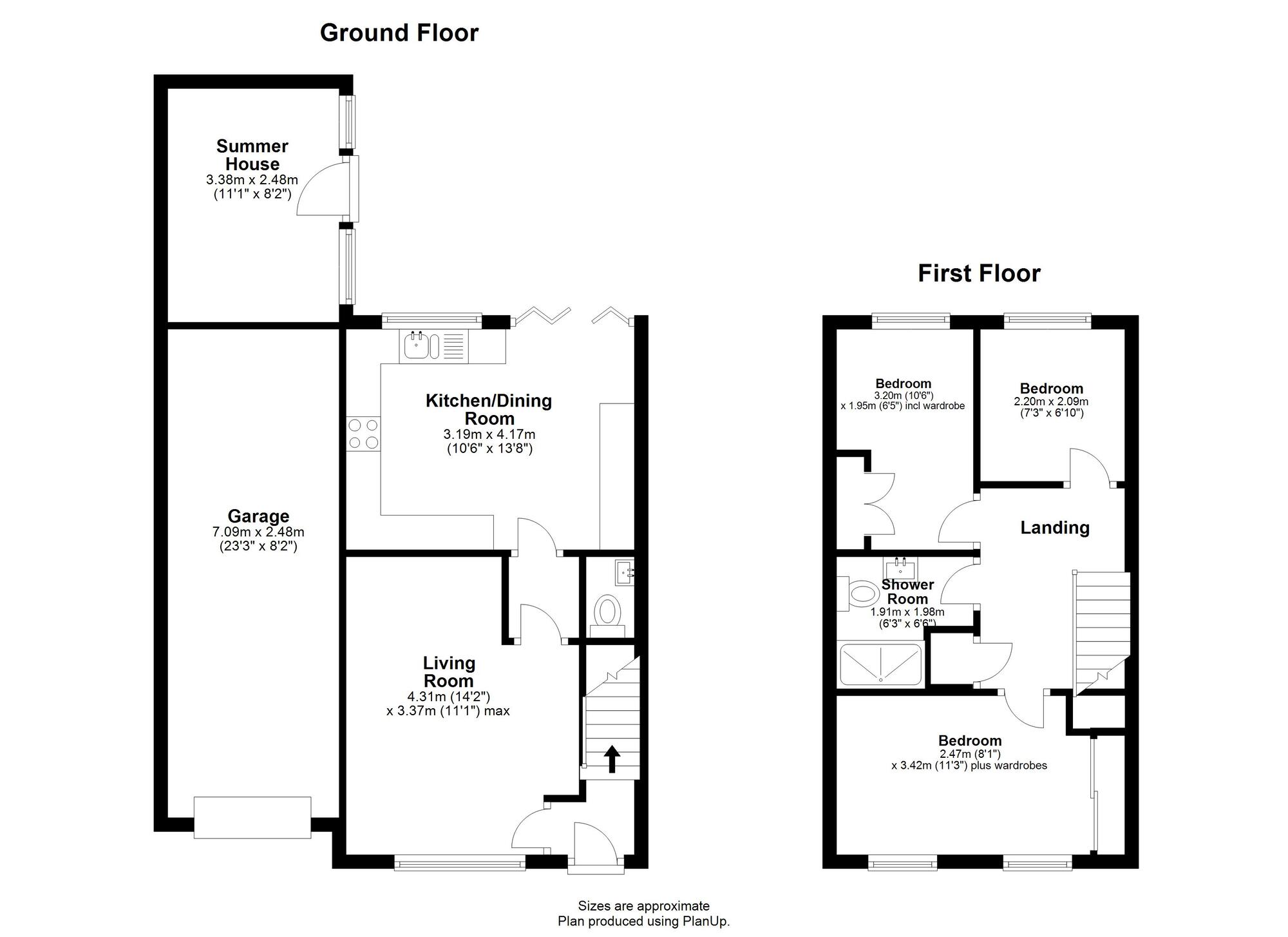 Floorplan of 3 bedroom Semi Detached House for sale, Windermere Road, South Hetton, Durham, DH6