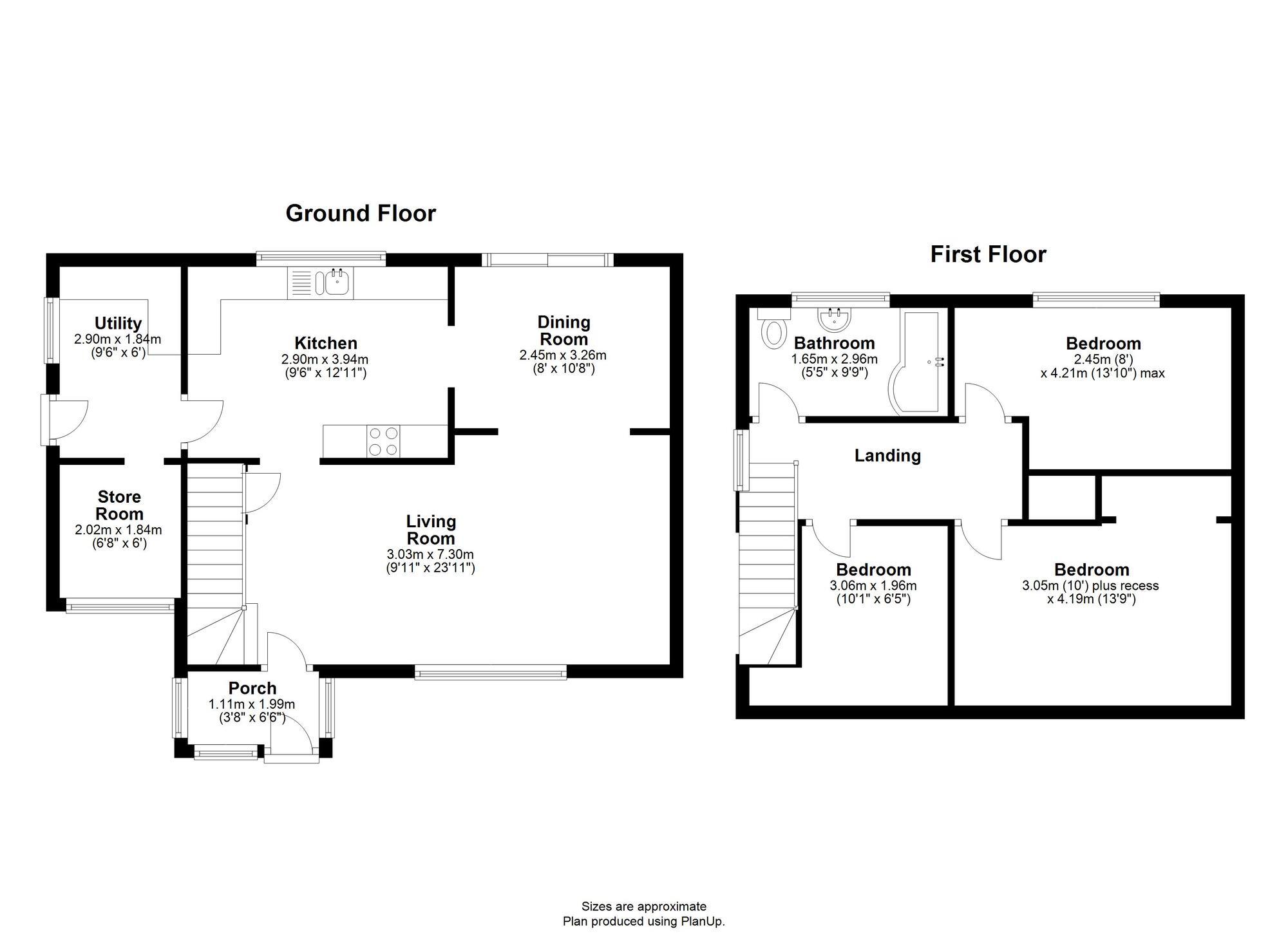 Floorplan of 3 bedroom Semi Detached House for sale, Cathedral View, Houghton Le Spring, Tyne and Wear, DH4