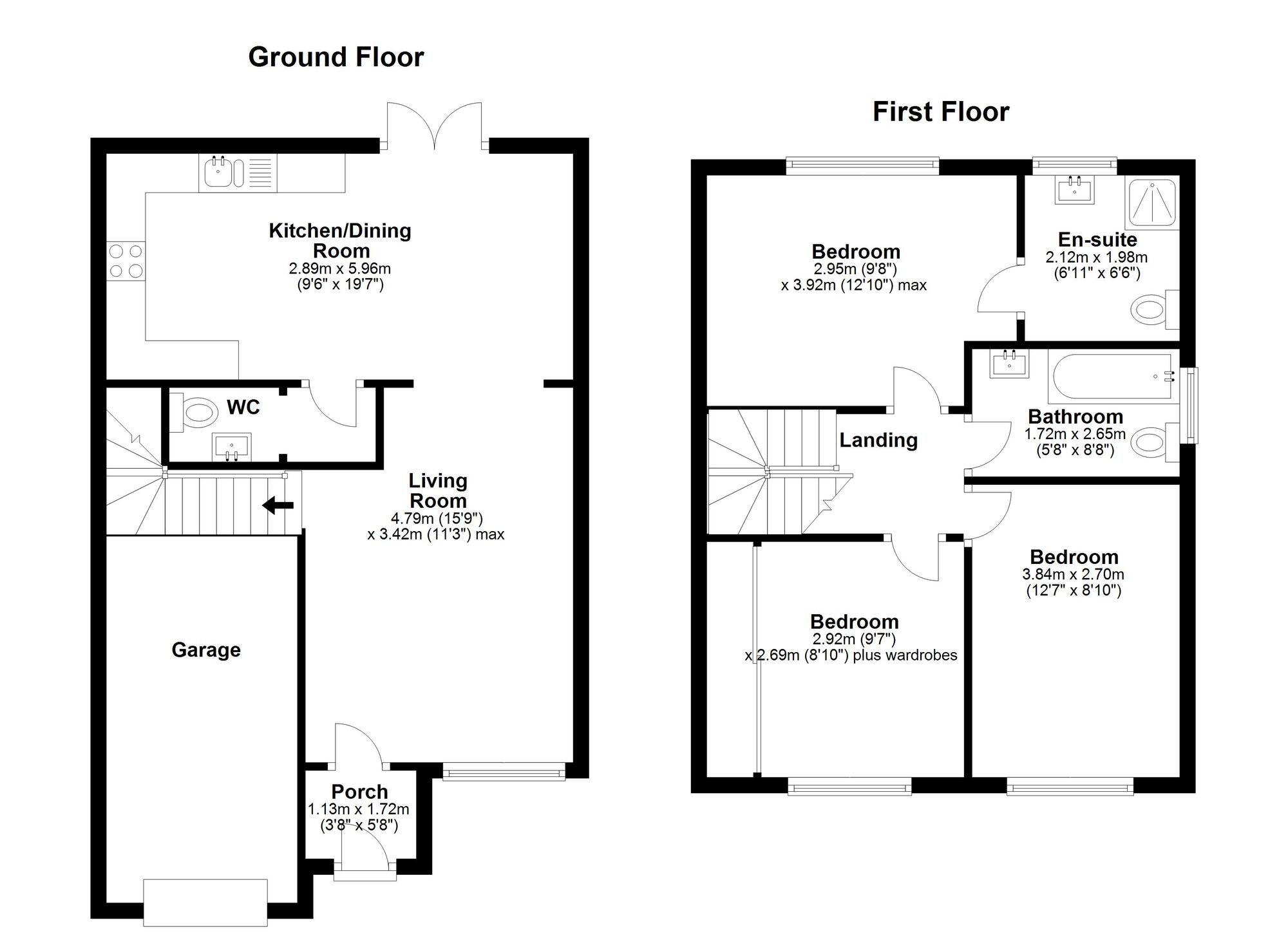 Floorplan of 3 bedroom Detached House for sale, Cresta View, Houghton Le Spring, Tyne and Wear, DH5