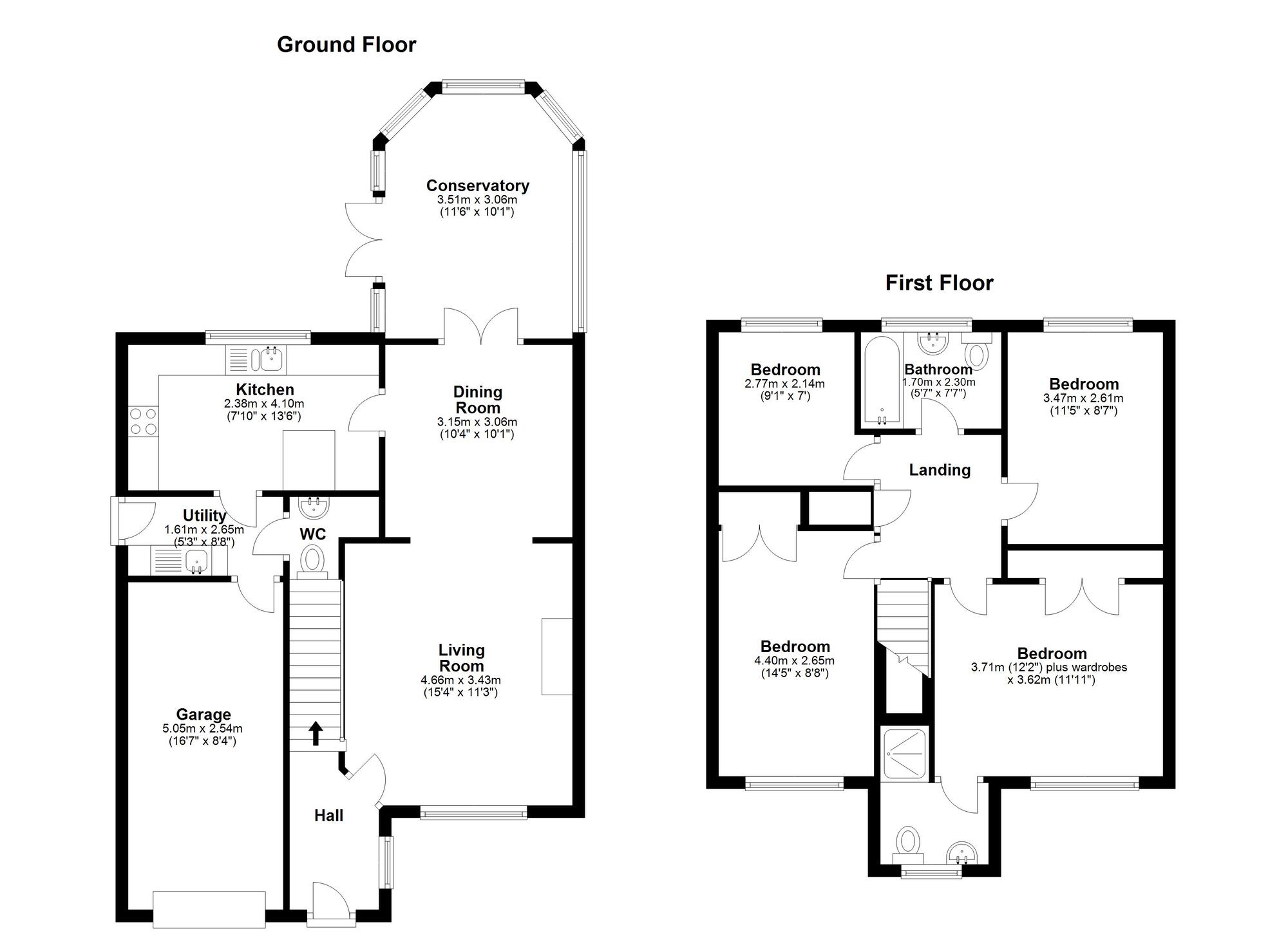 Floorplan of 4 bedroom Detached House for sale, Glamis Court, Woodstone Village, Durham, DH4