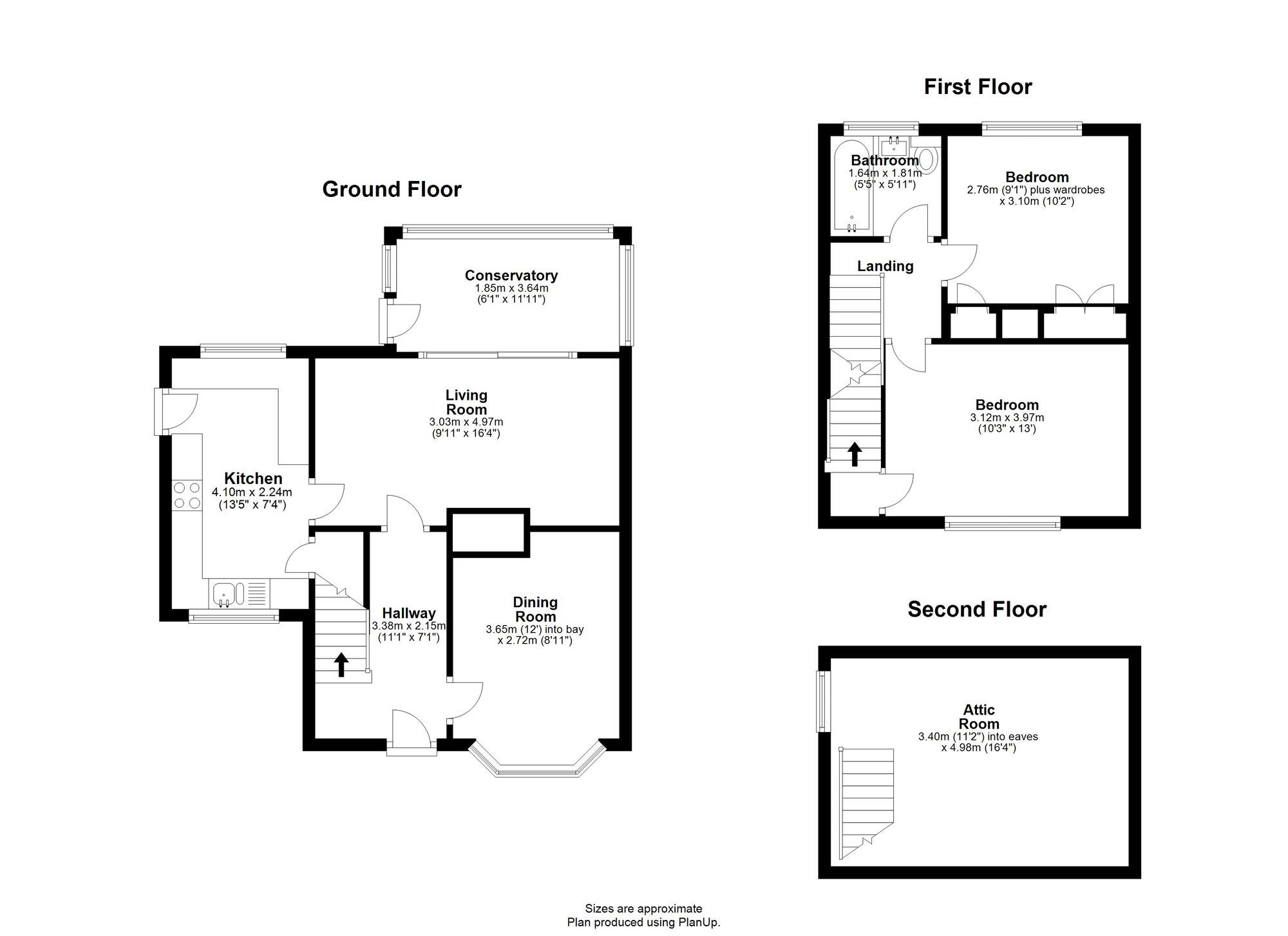 Floorplan of 2 bedroom Semi Detached House for sale, Otterburn Crescent, Houghton Le Spring, Tyne and Wear, DH4