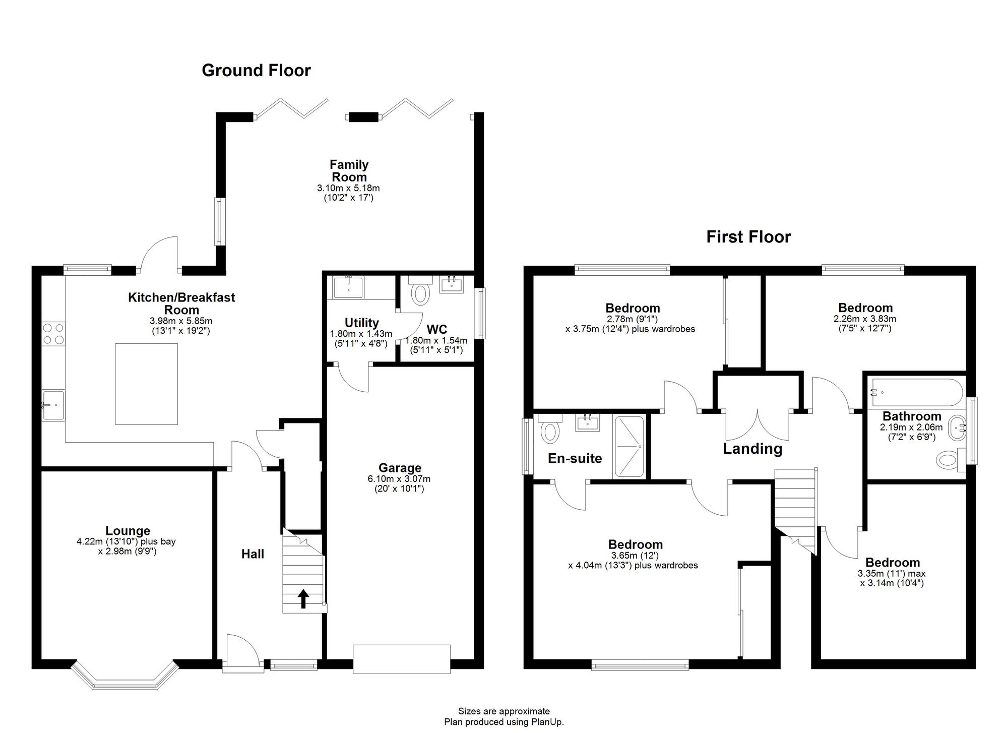 Floorplan of 4 bedroom Detached House for sale, Willow Dene, East Rainton, Tyne and Wear, DH5