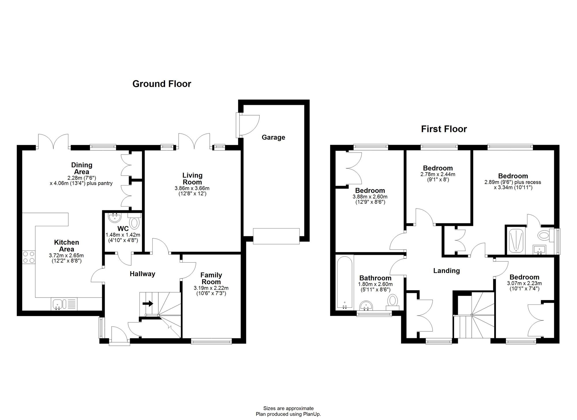 Floorplan of 4 bedroom Detached House for sale, Butterwick Road, Houghton Le Spring, Tyne and Wear, DH4