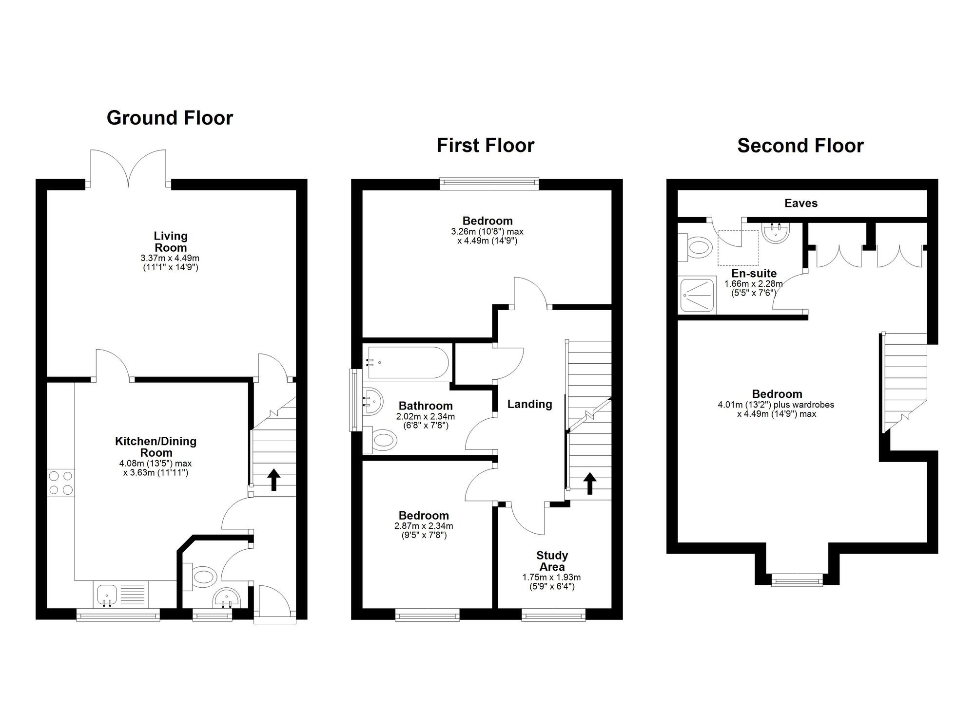 Floorplan of 3 bedroom Semi Detached House for sale, Alderson Road, Houghton Le Spring, DH4