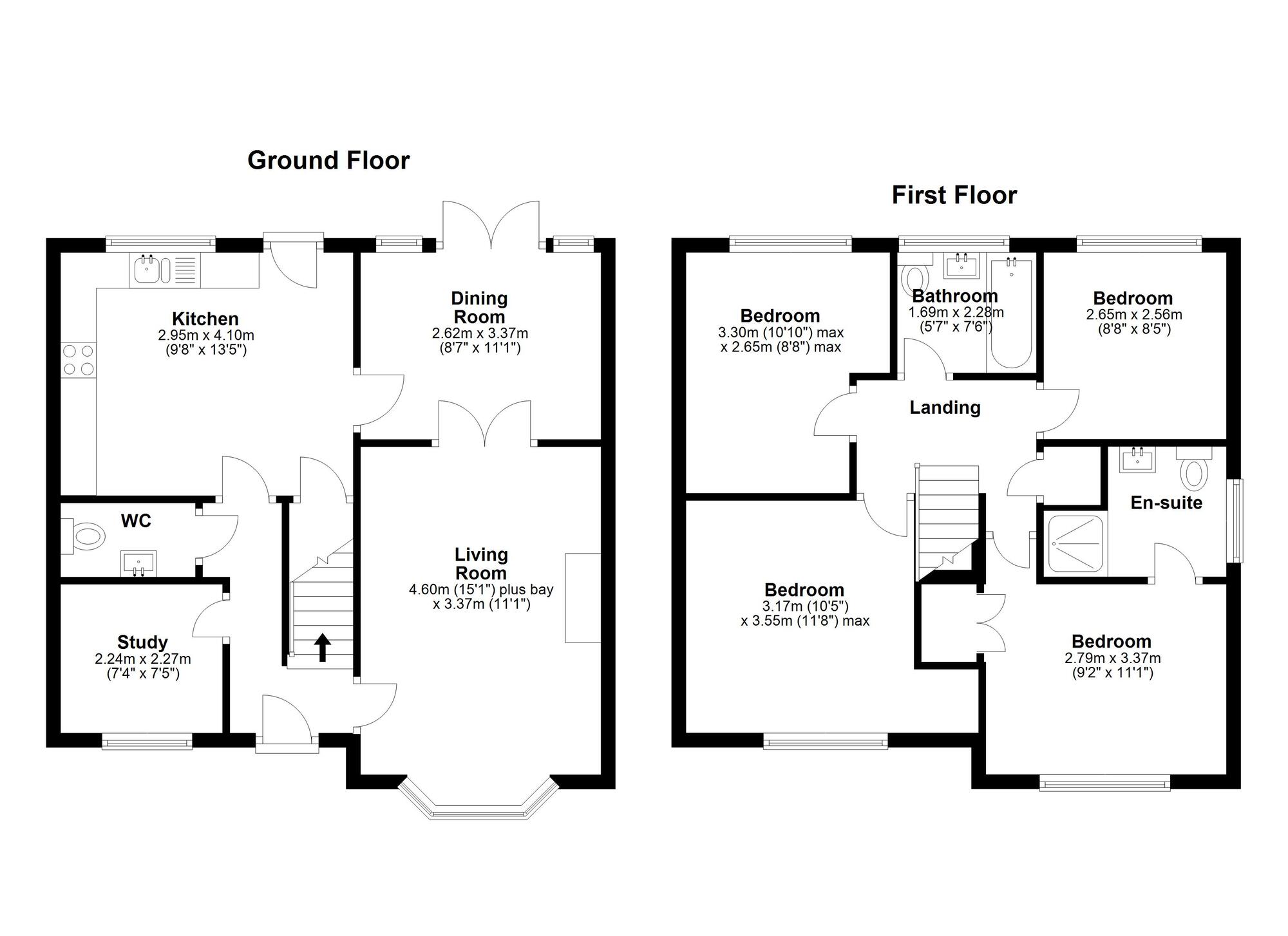 Floorplan of 4 bedroom Detached House for sale, Skylark Way, Easington Lane, Houghton Le Spring, DH5