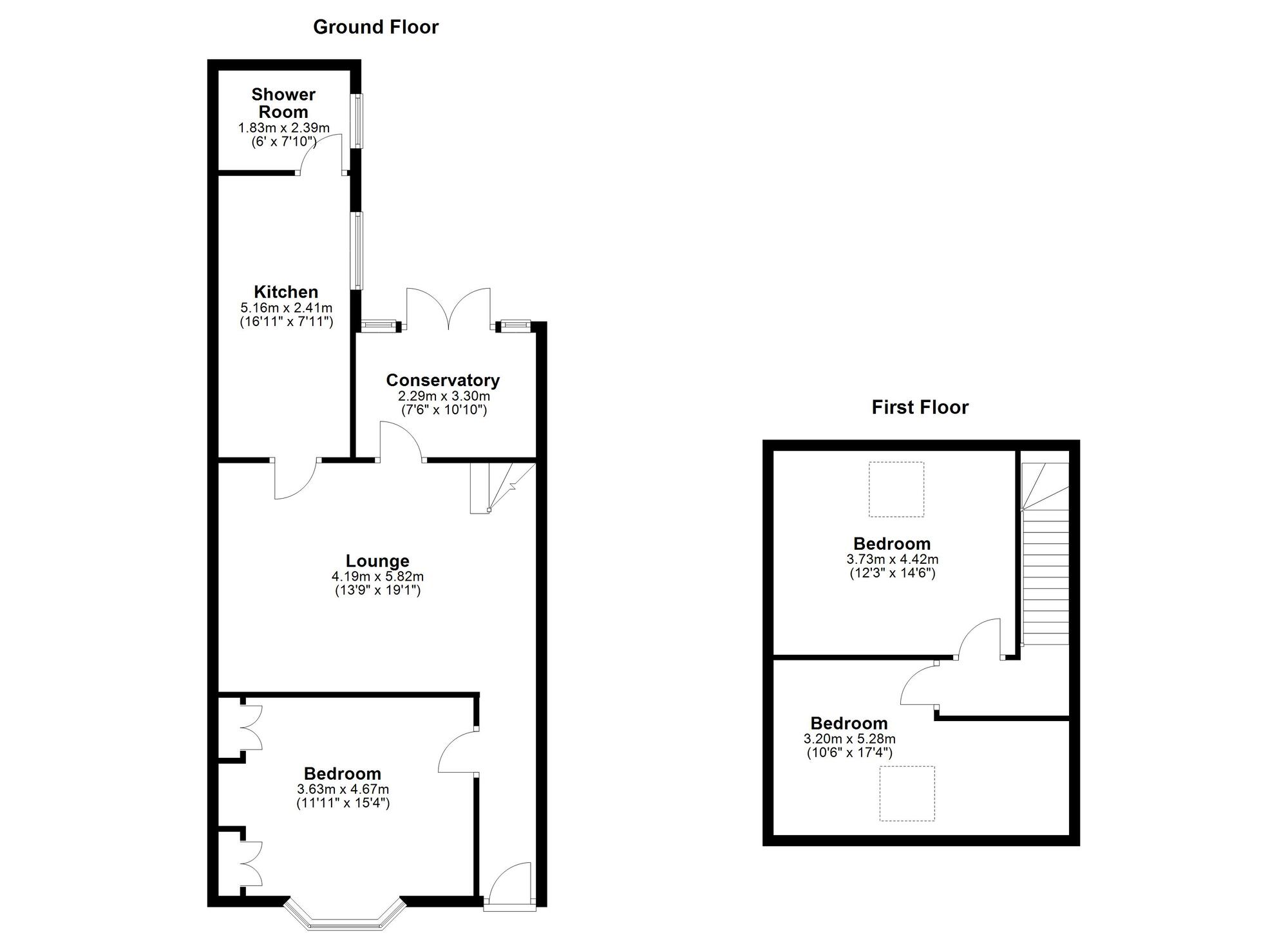 Floorplan of 3 bedroom Mid Terrace House for sale, Stansfield Street, Sunderland, Tyne and Wear, SR6