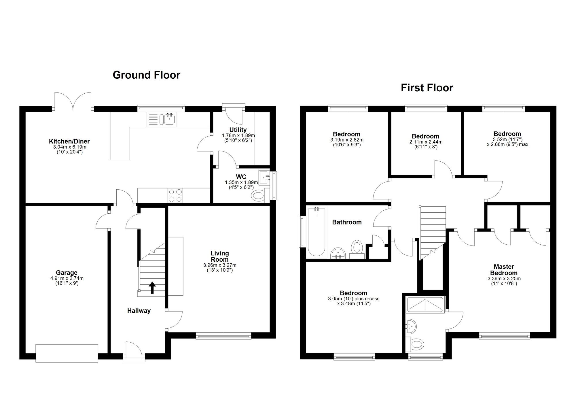 Floorplan of 5 bedroom Detached House for sale, Columbine Court, Hetton-le-Hole, Tyne and Wear, DH5