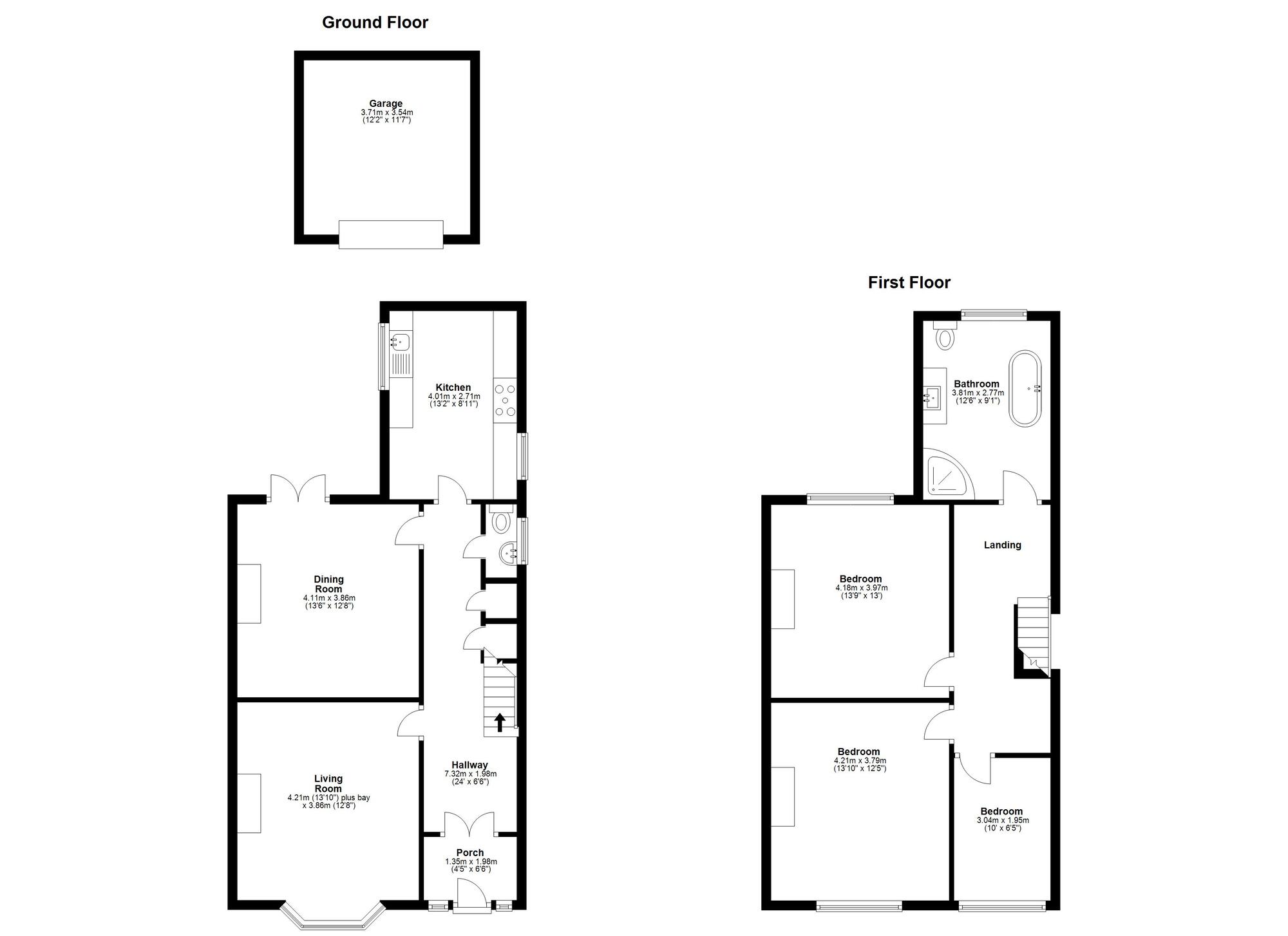 Floorplan of 3 bedroom Detached House for sale, Cairnhill Terrace, Houghton Le Spring, Tyne and Wear, DH4