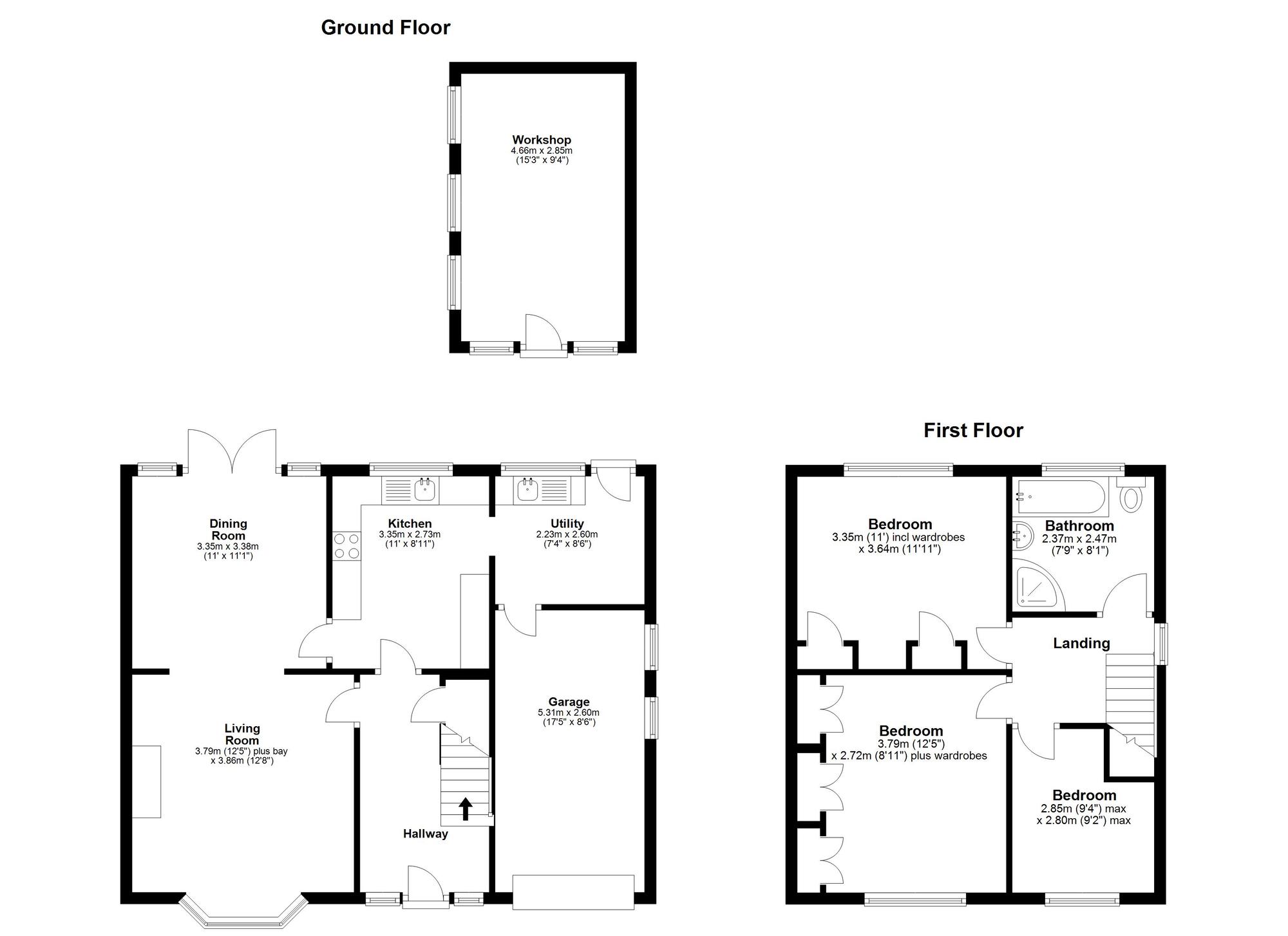 Floorplan of 3 bedroom Semi Detached House for sale, Bradley Avenue, Houghton Le Spring, Tyne and Wear, DH5