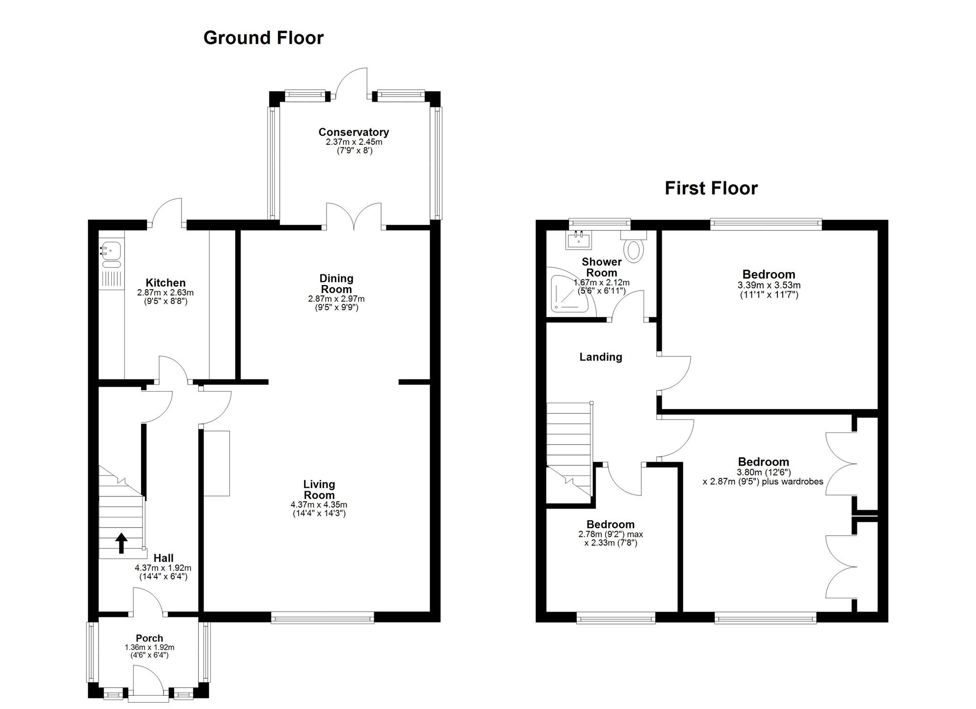 Floorplan of 3 bedroom Mid Terrace House for sale, Redhills Way, Hetton-le-Hole, Tyne and Wear, DH5