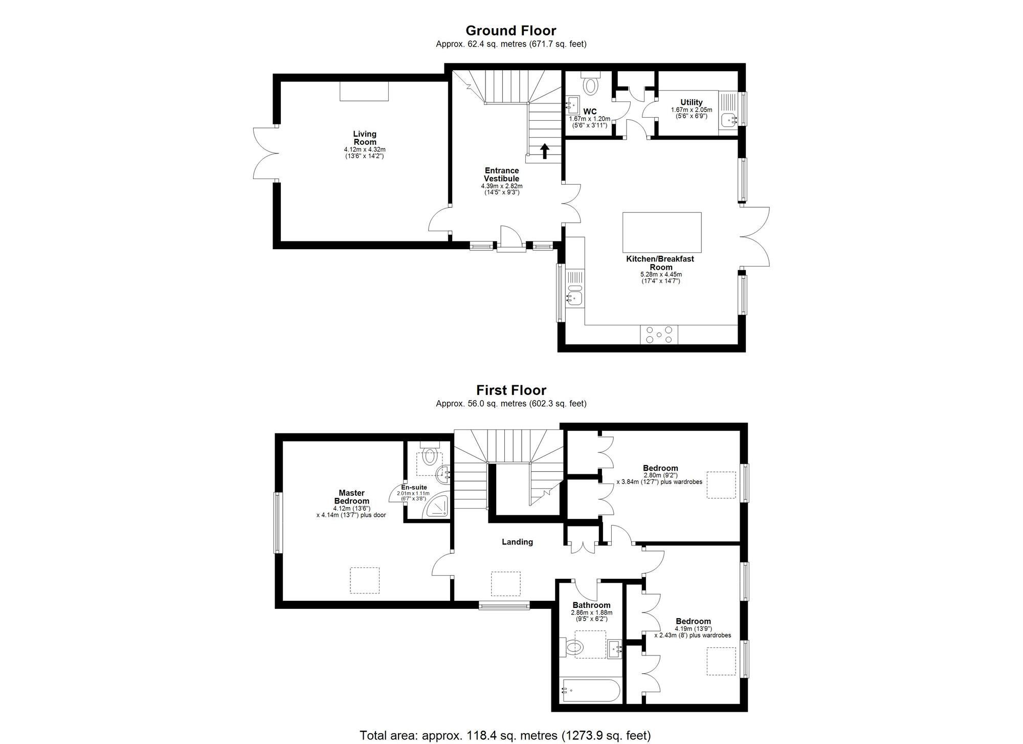 Floorplan of 3 bedroom Semi Detached House for sale, Croft Court, East Rainton, Tyne and Wear, DH5