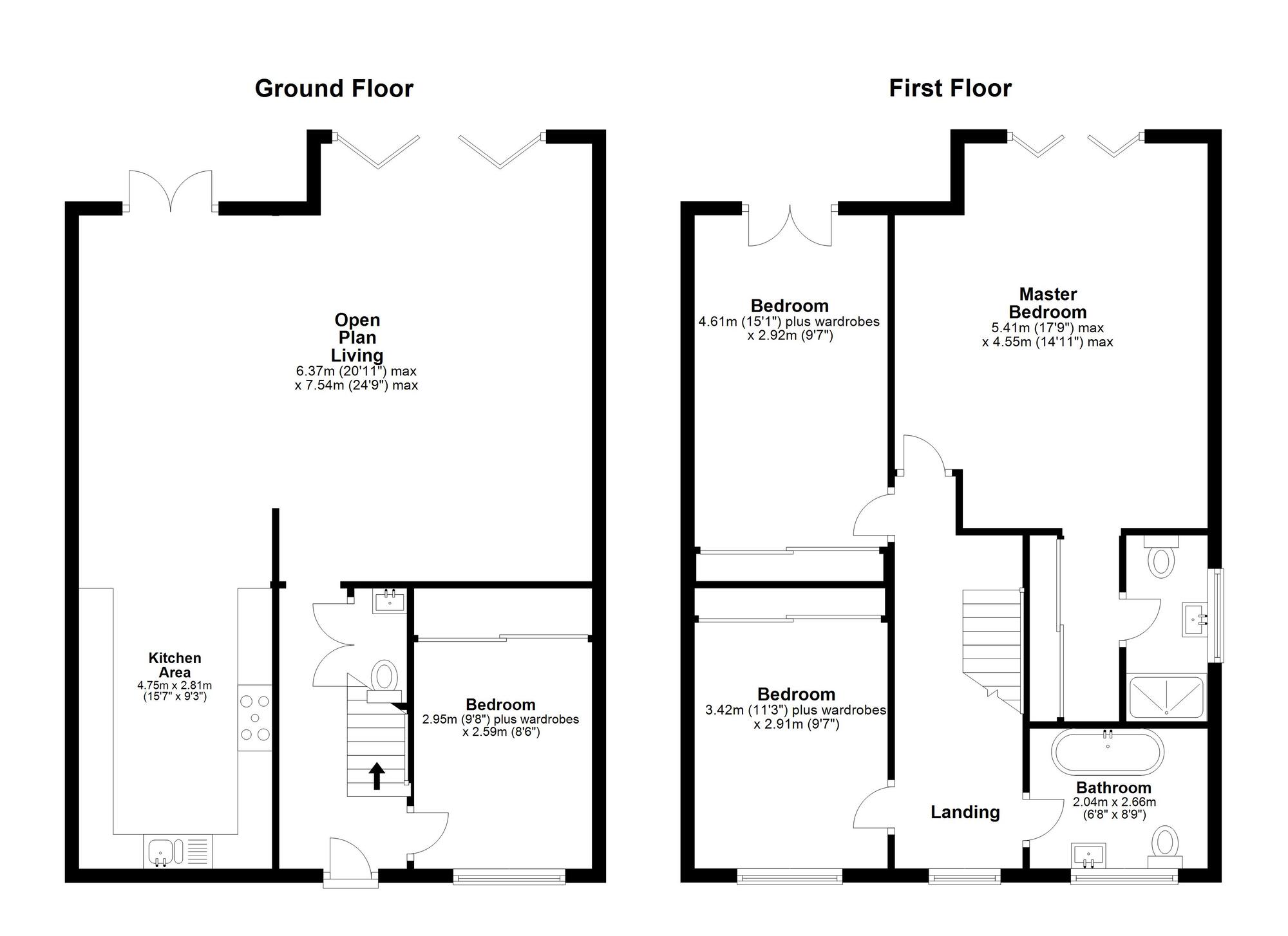 Floorplan of 4 bedroom Detached House for sale, St. Andrews, Houghton Le Spring, Tyne and Wear, DH4