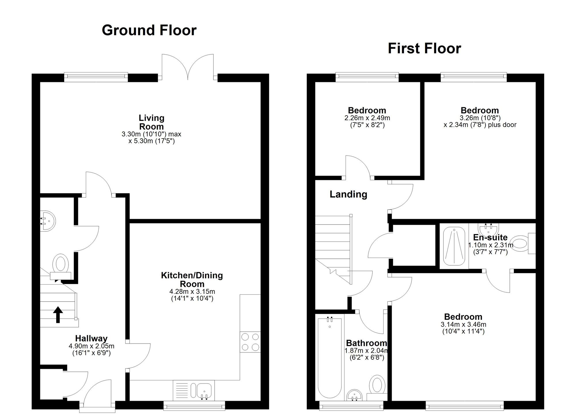 Floorplan of 3 bedroom Semi Detached House for sale, Malton Way, Hetton-le-Hole, Tyne and Wear, DH5