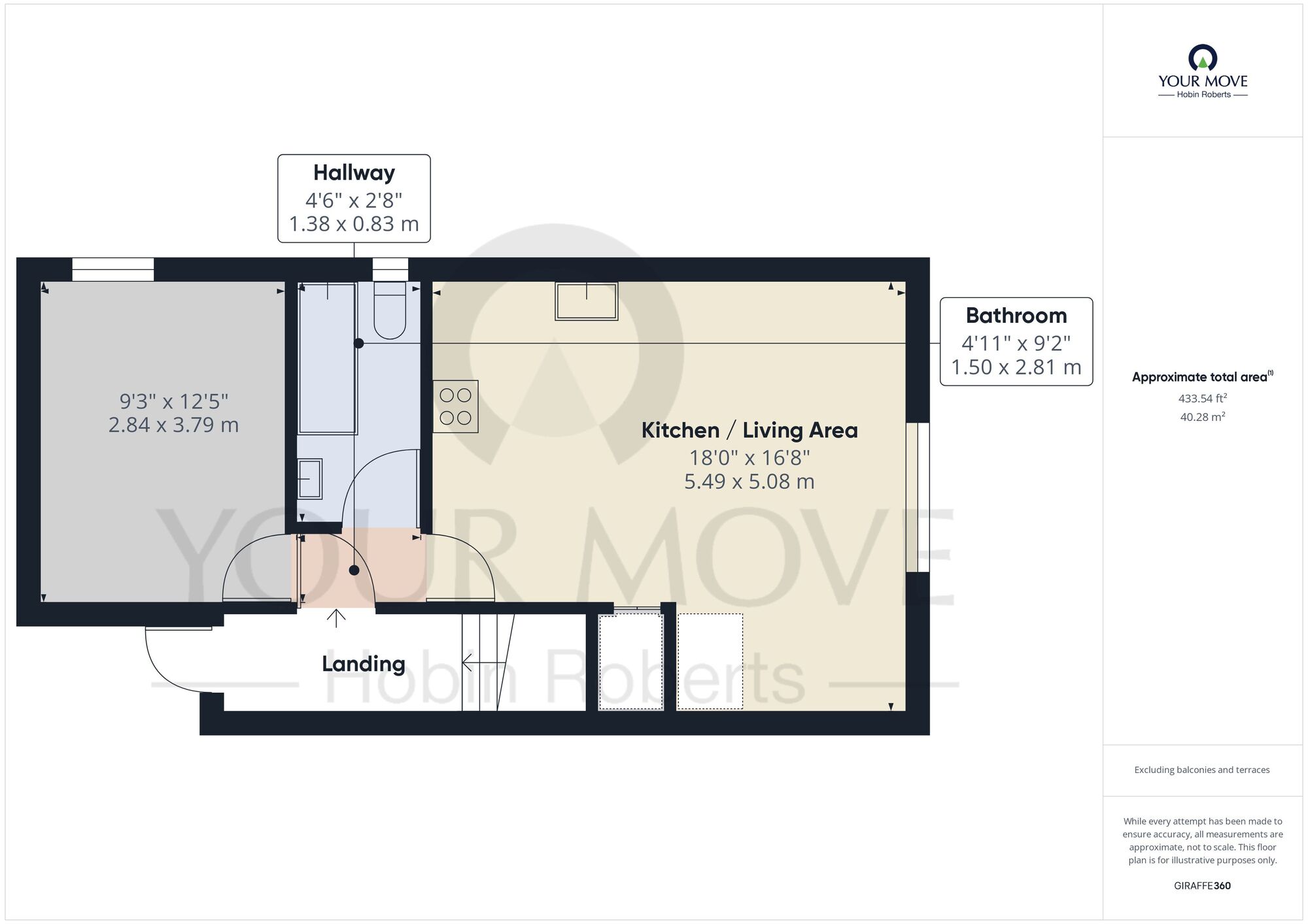 Floorplan of 1 bedroom  Flat to rent, Tresham Street, Kettering, Northamptonshire, NN16