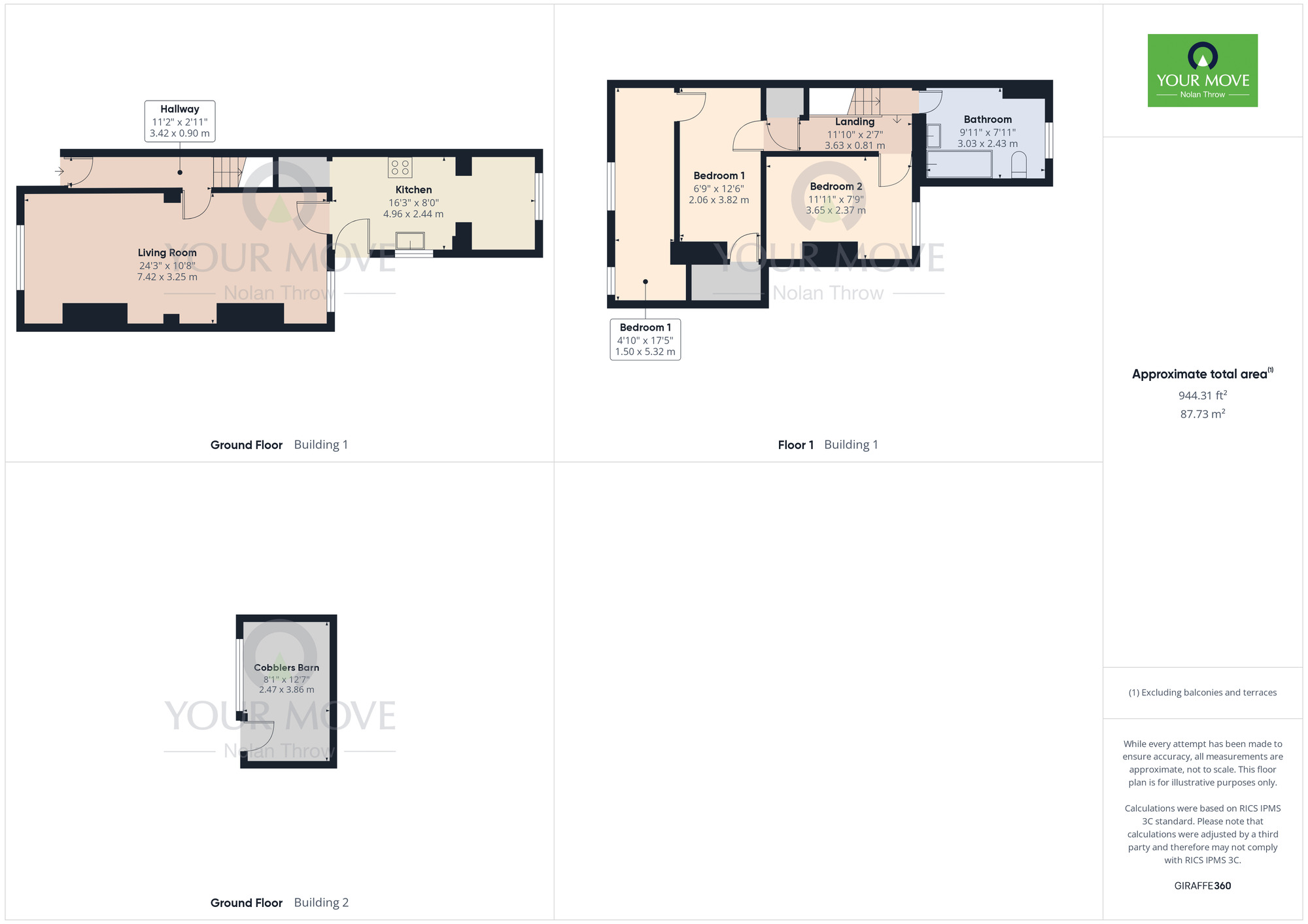 Floorplan of 2 bedroom Mid Terrace House for sale, Barnwell Street, Northamptonshire, NN16