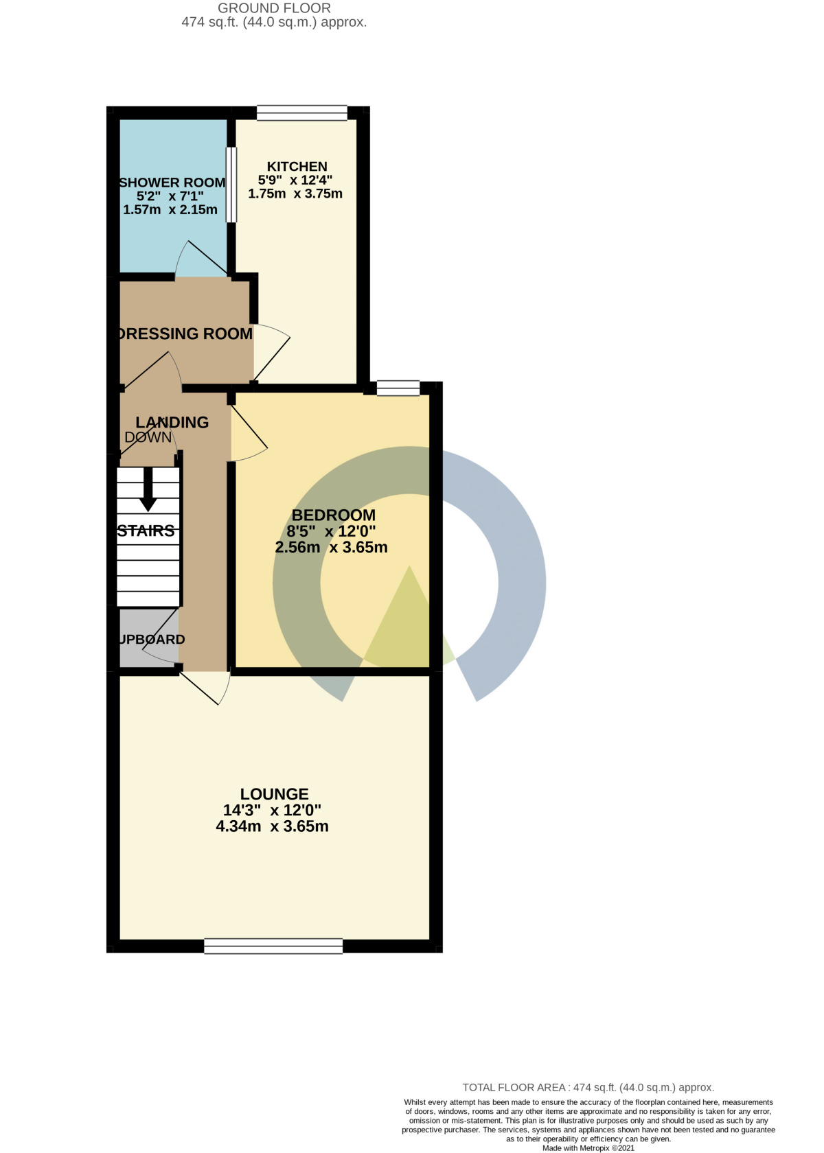 Floorplan of 1 bedroom  Flat to rent, Mill Road, Kettering, Northamptonshire, NN16